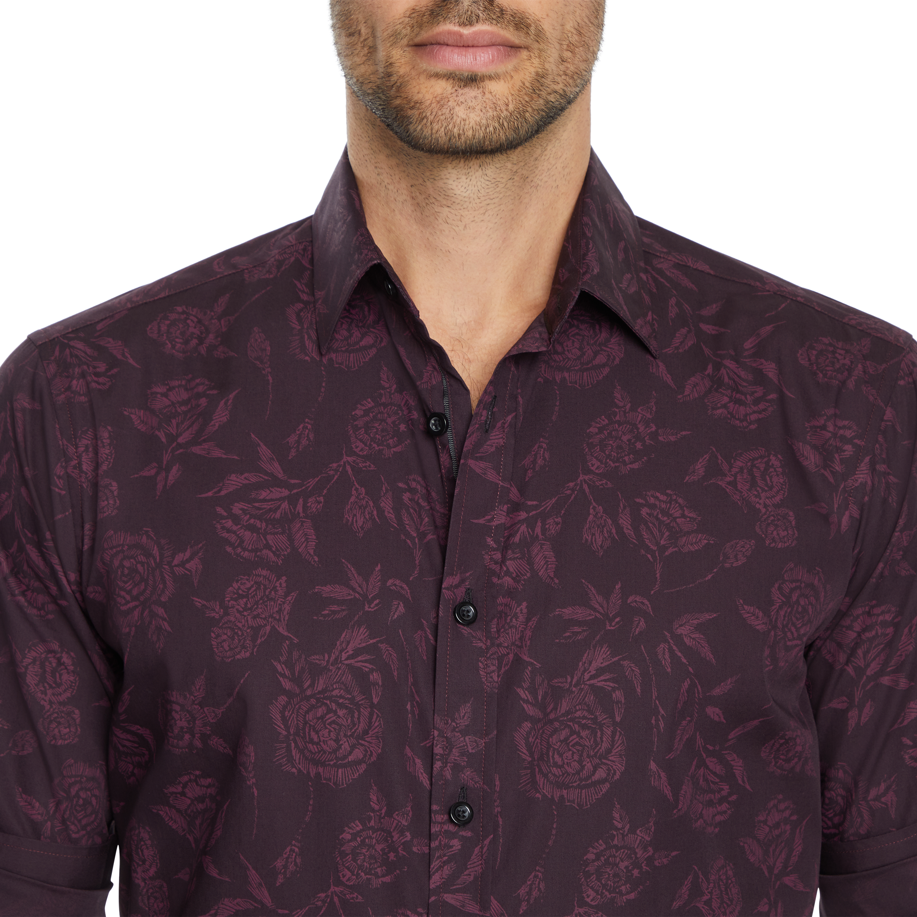 Burgundy Sussex Floral Shirt | Men's 