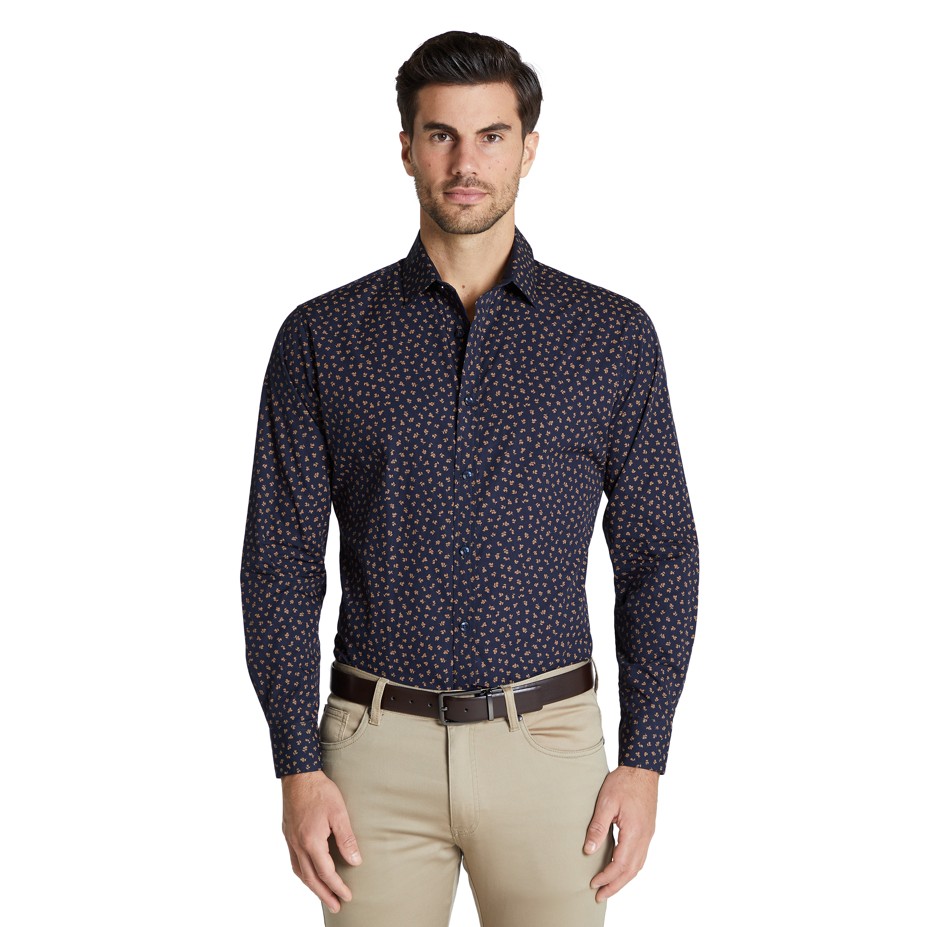 Midnight Agra Slim Floral Shirt | Men's 