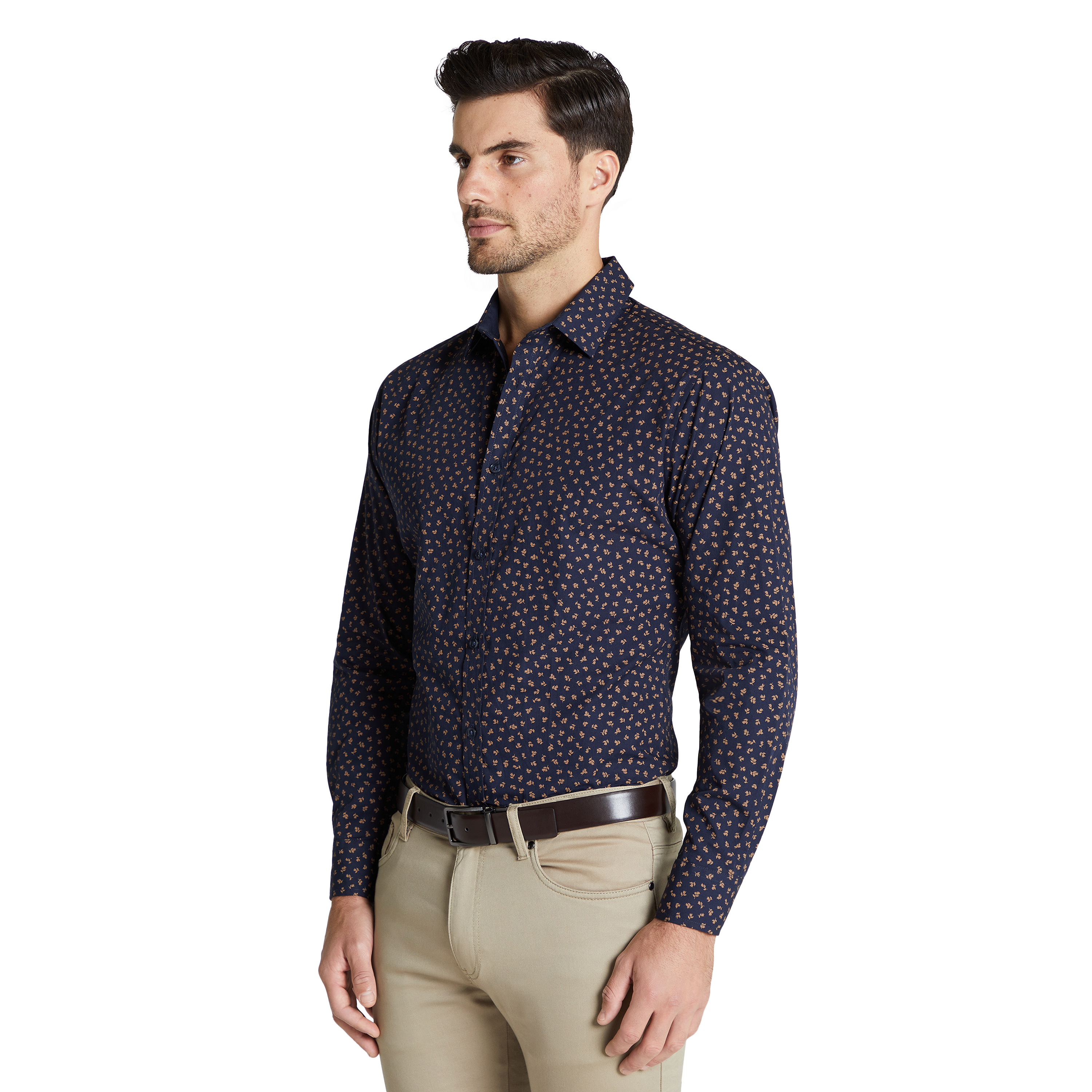 Midnight Agra Slim Floral Shirt | Men's 