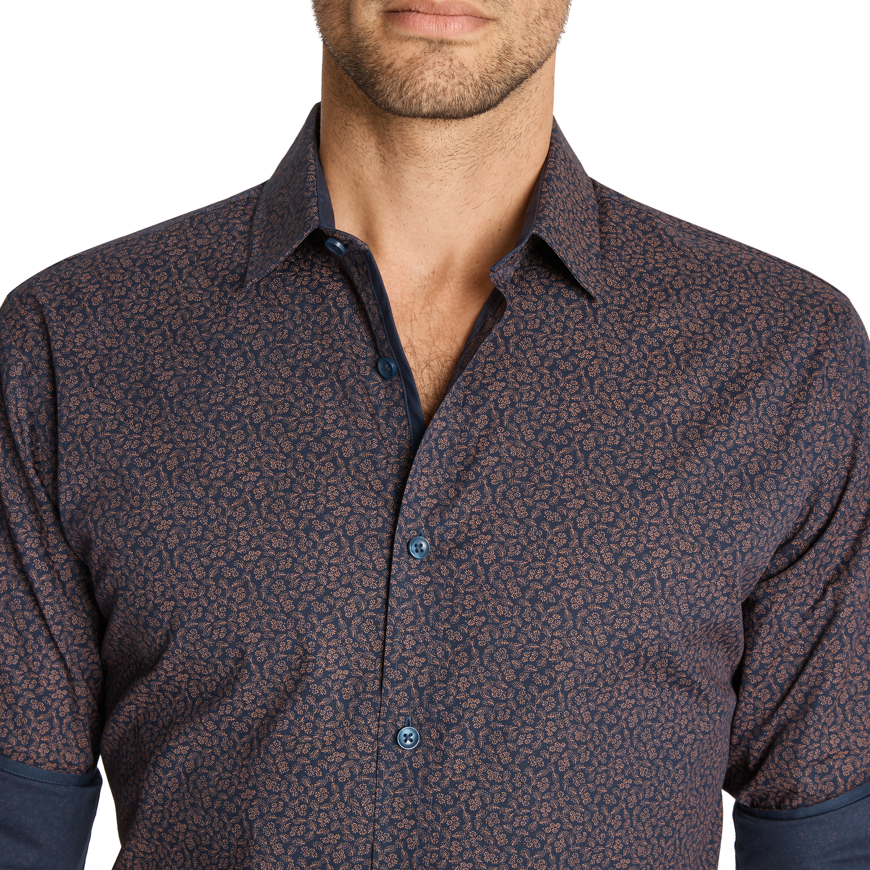 Navy Sturt Floral Print Shirt | Men's 