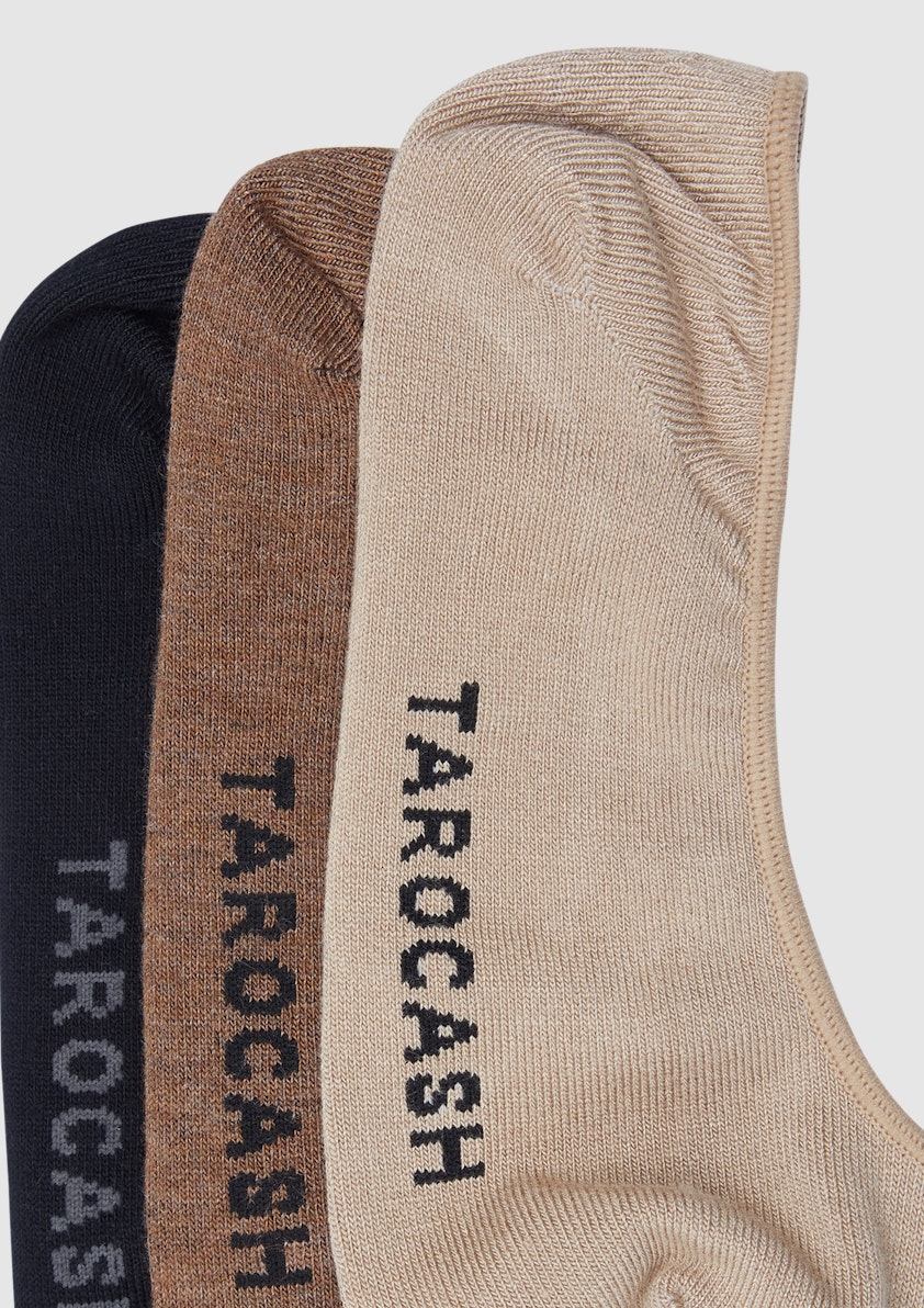 Assorted Bamboo 3 Pk Invisible Sock