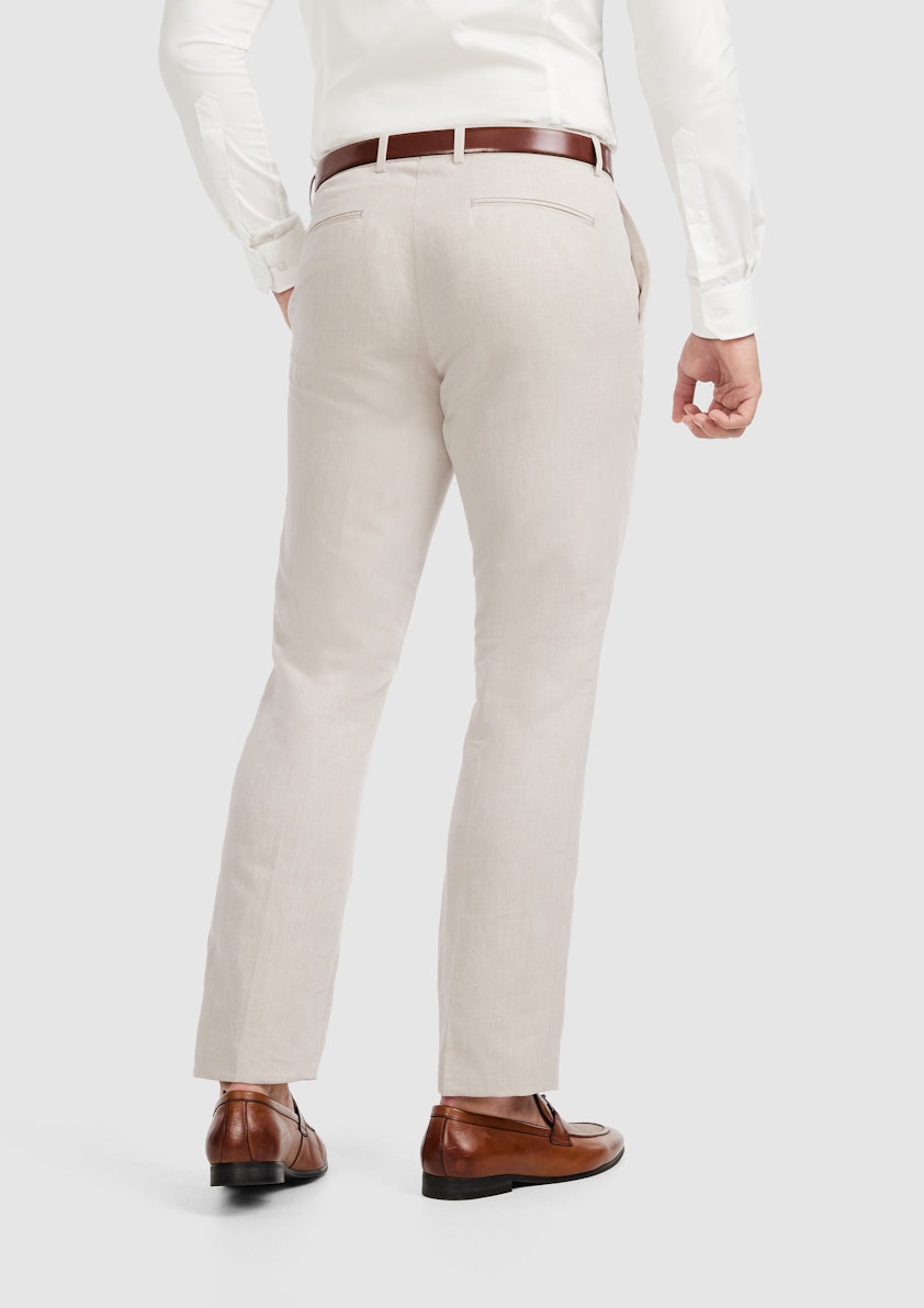 Natural Jae Slim Linen Pant