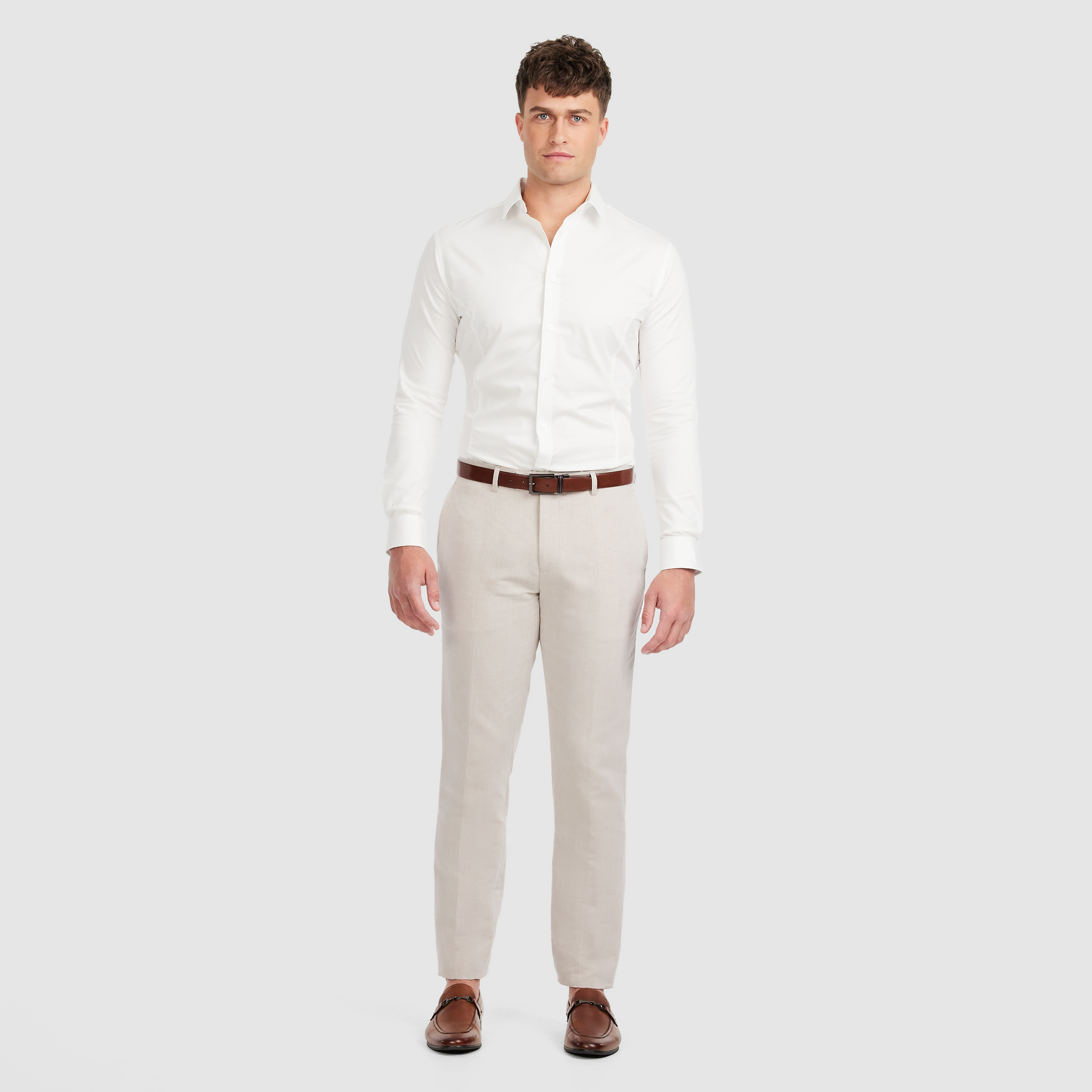 Natural Jae Slim Linen Pant