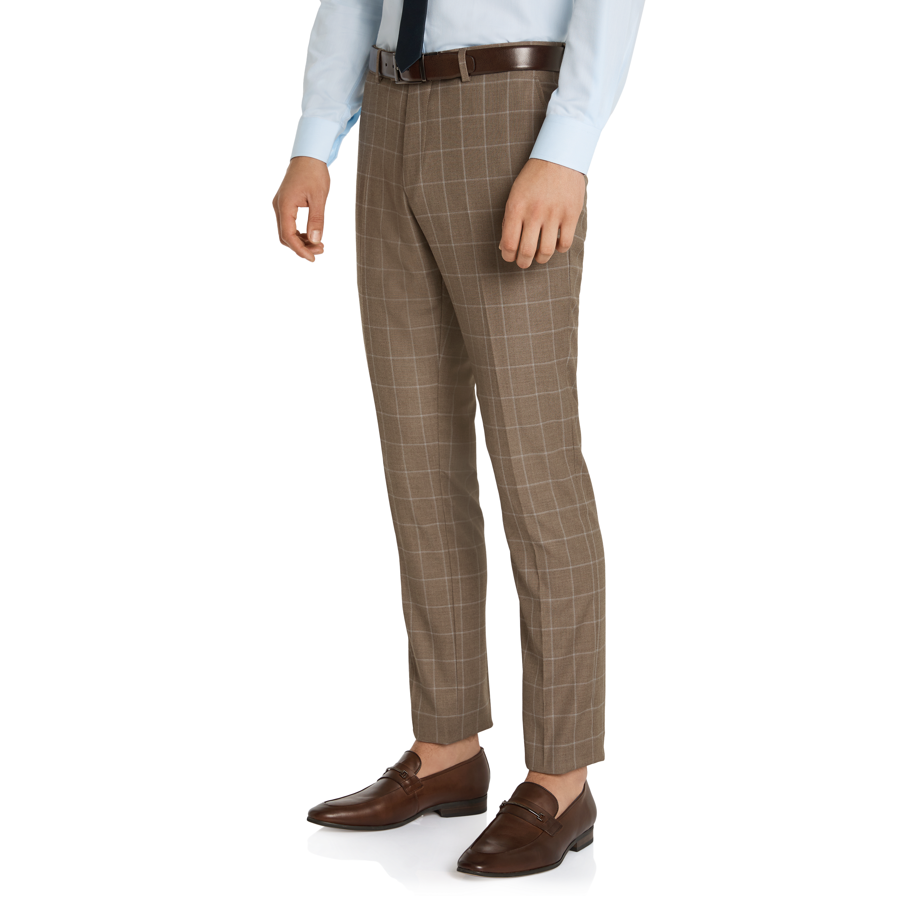Mocha Oli Slim Check Pant | Men's 