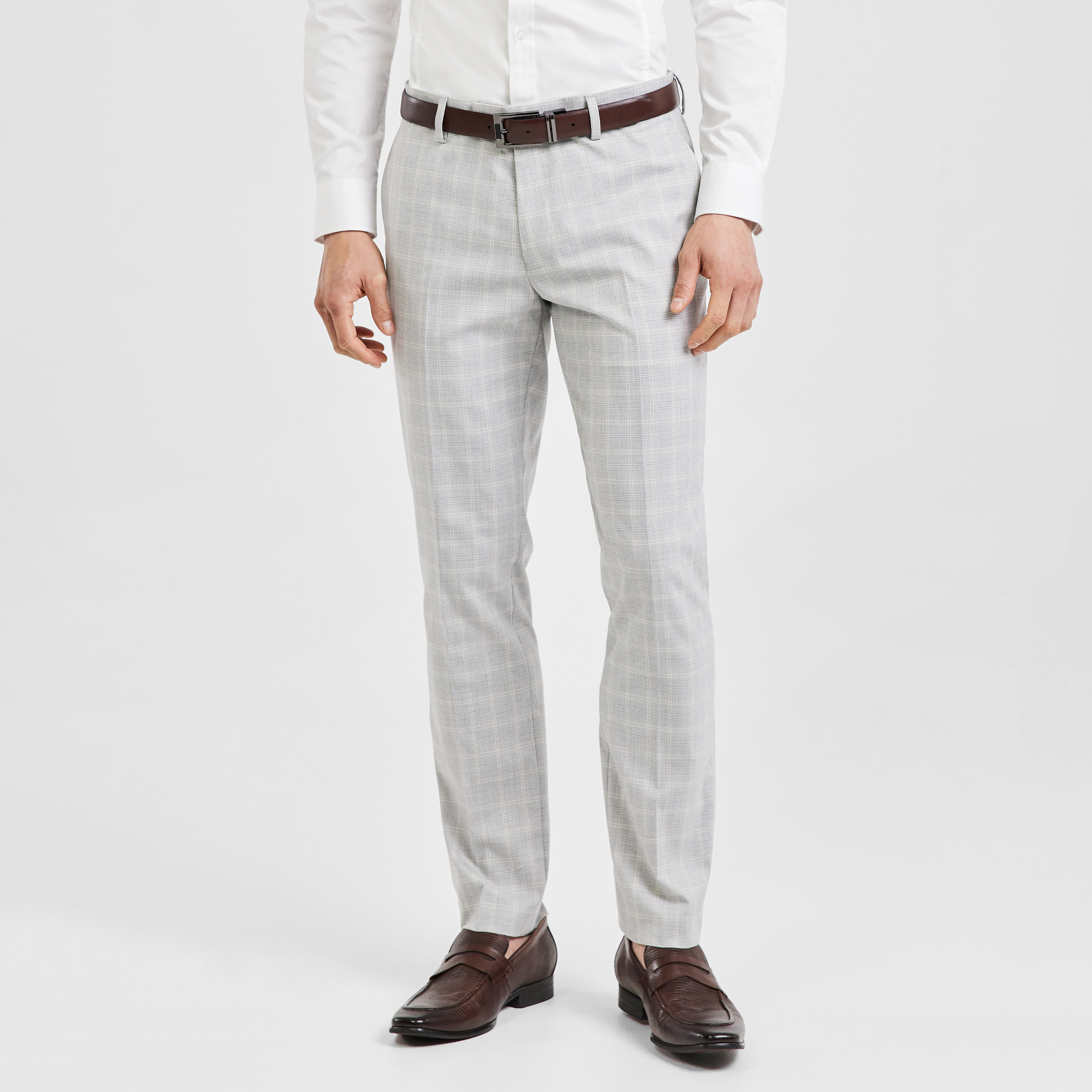 skpabo Men's Chino Slim Fit Striped Smart Wear Stretch Trousers Skinny  Suits Bottoms Casual Formal Pants Business Golf Dress Pants - Walmart.com