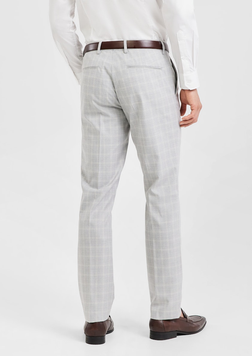 Grey check 2025 pants mens