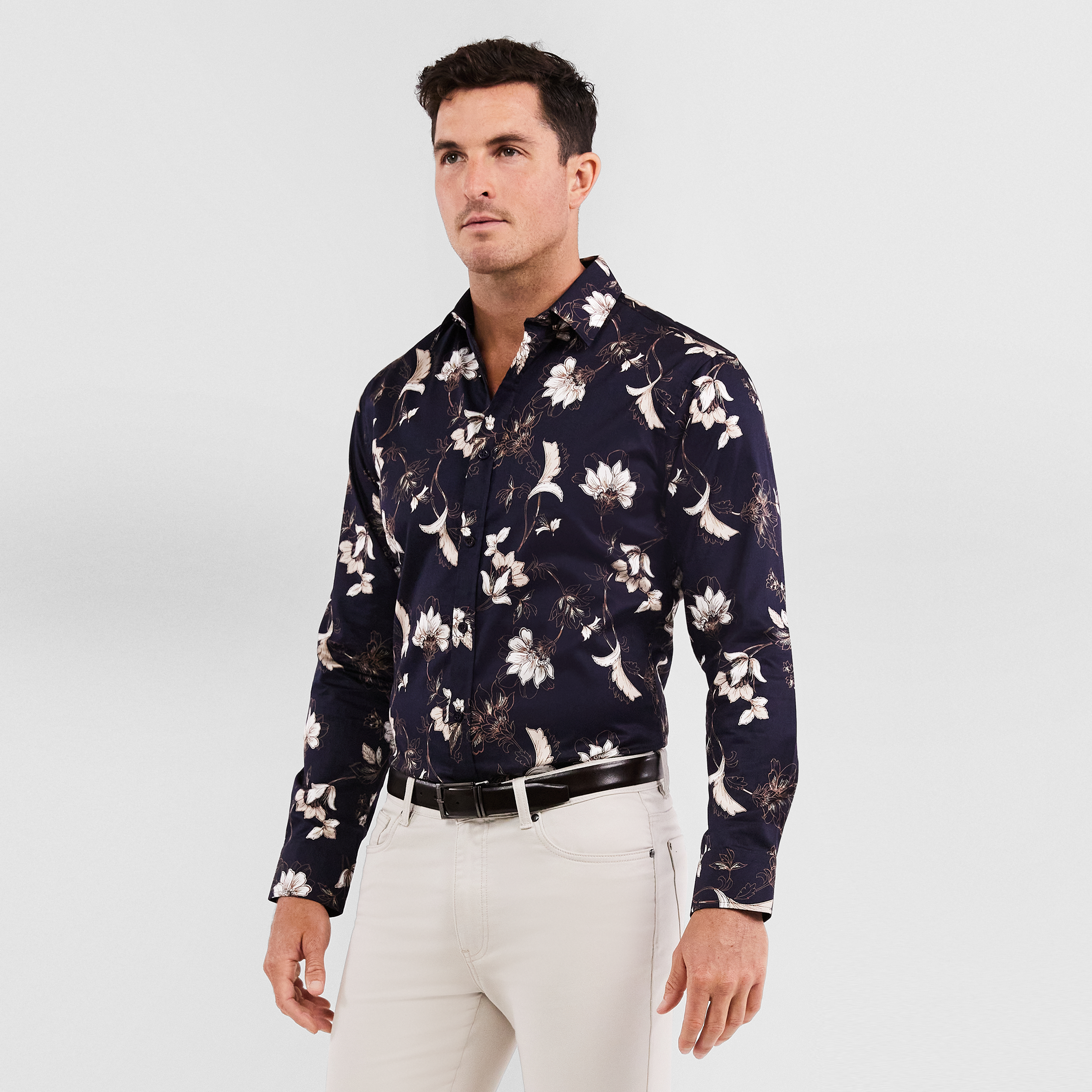 Midnight Beemer Slim Floral Shirt | Men 