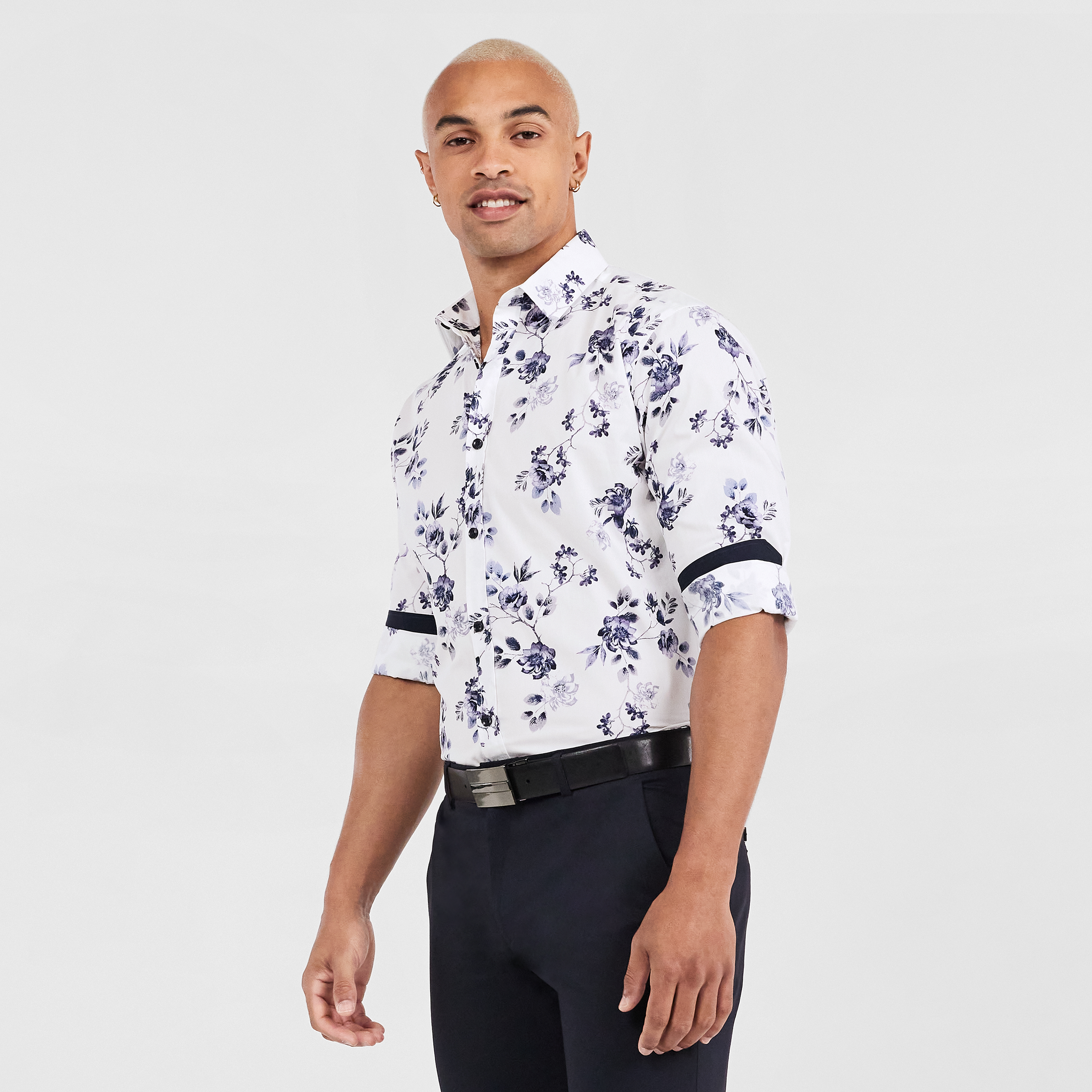White Halcyon Floral Shirt | Men's Tops 
