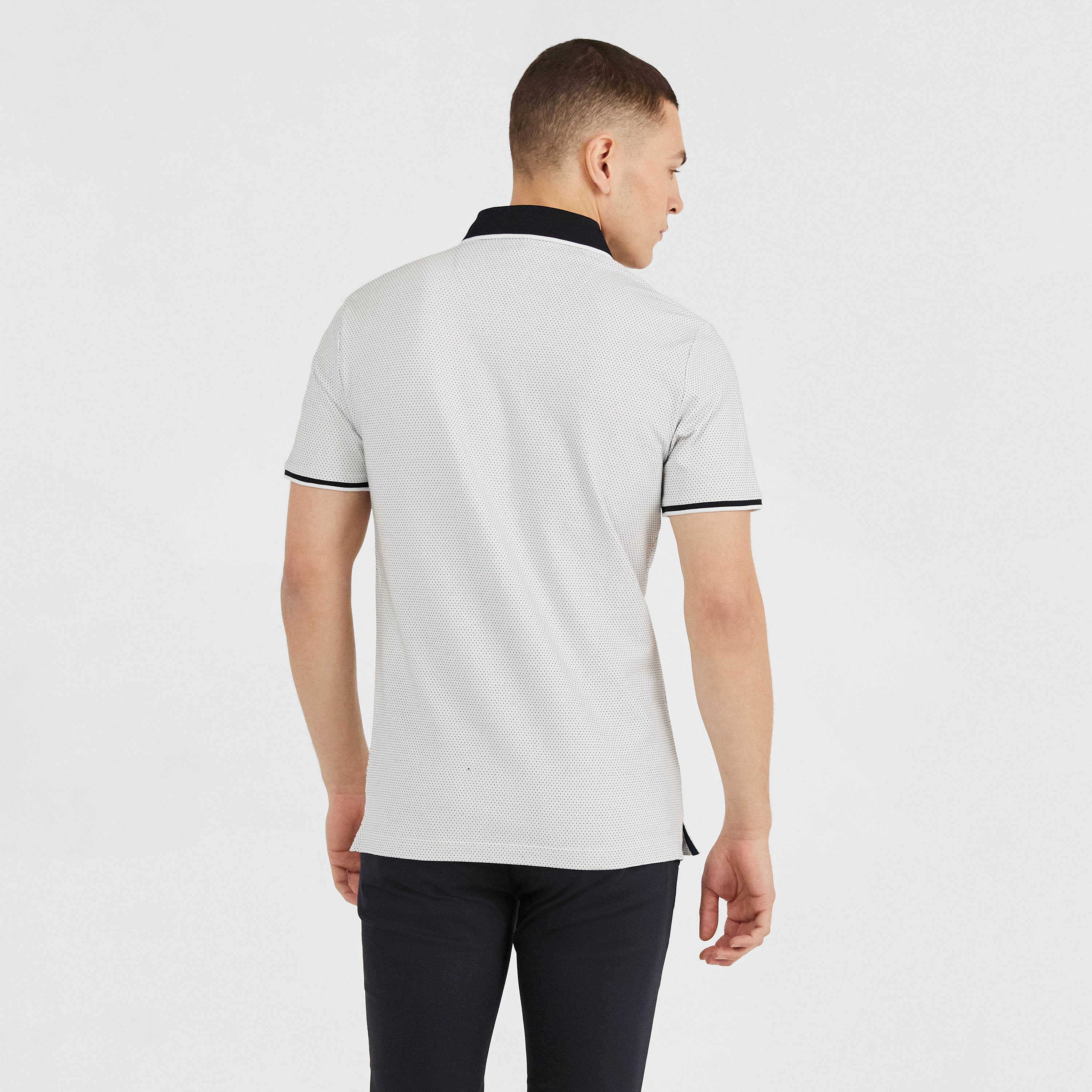 White Tuscan Stretch Polo | Men's Tops 
