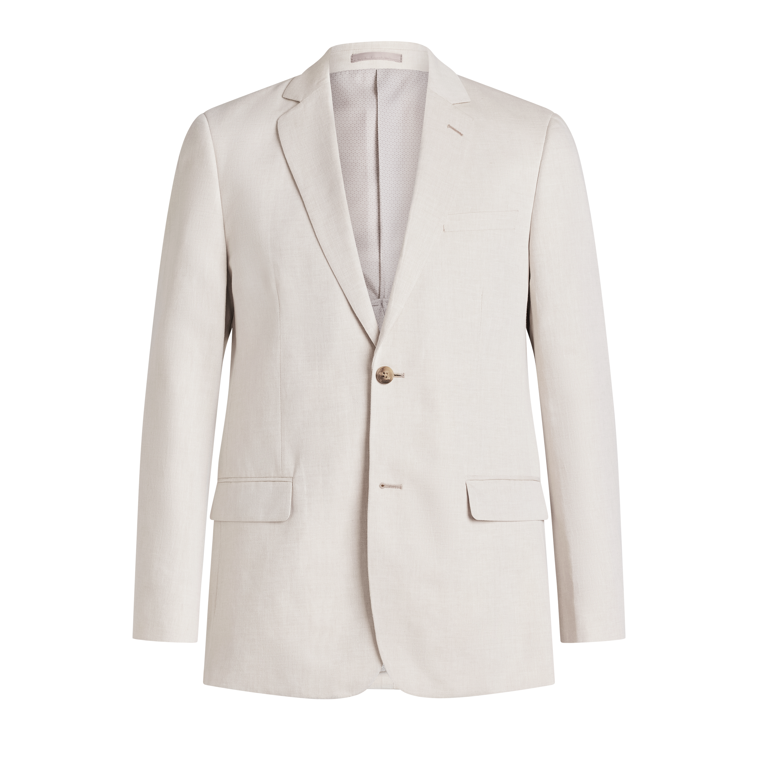 Natural Jae Slim Linen Suit Jacket