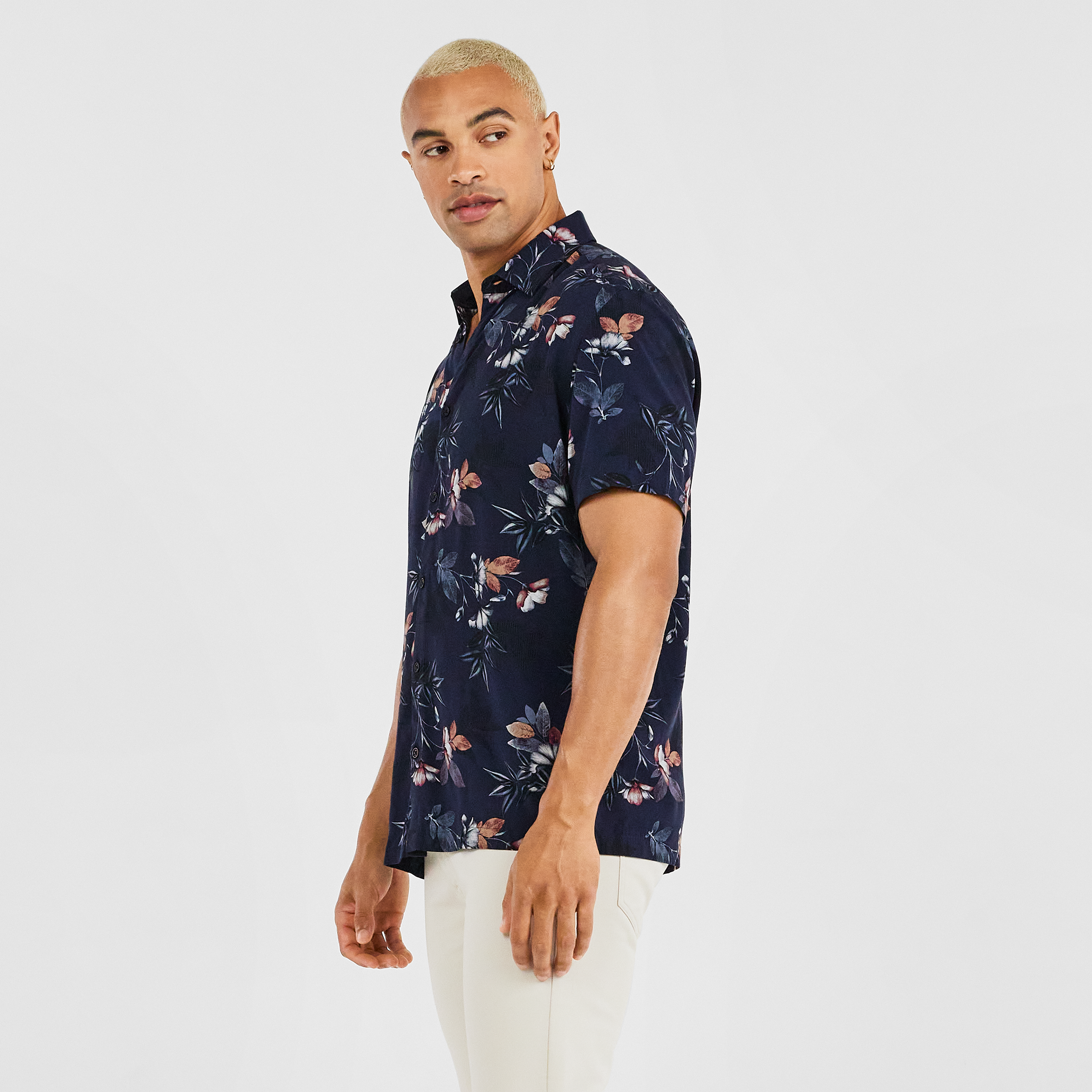Midnight Marcelo Viscose Floral Shirt 