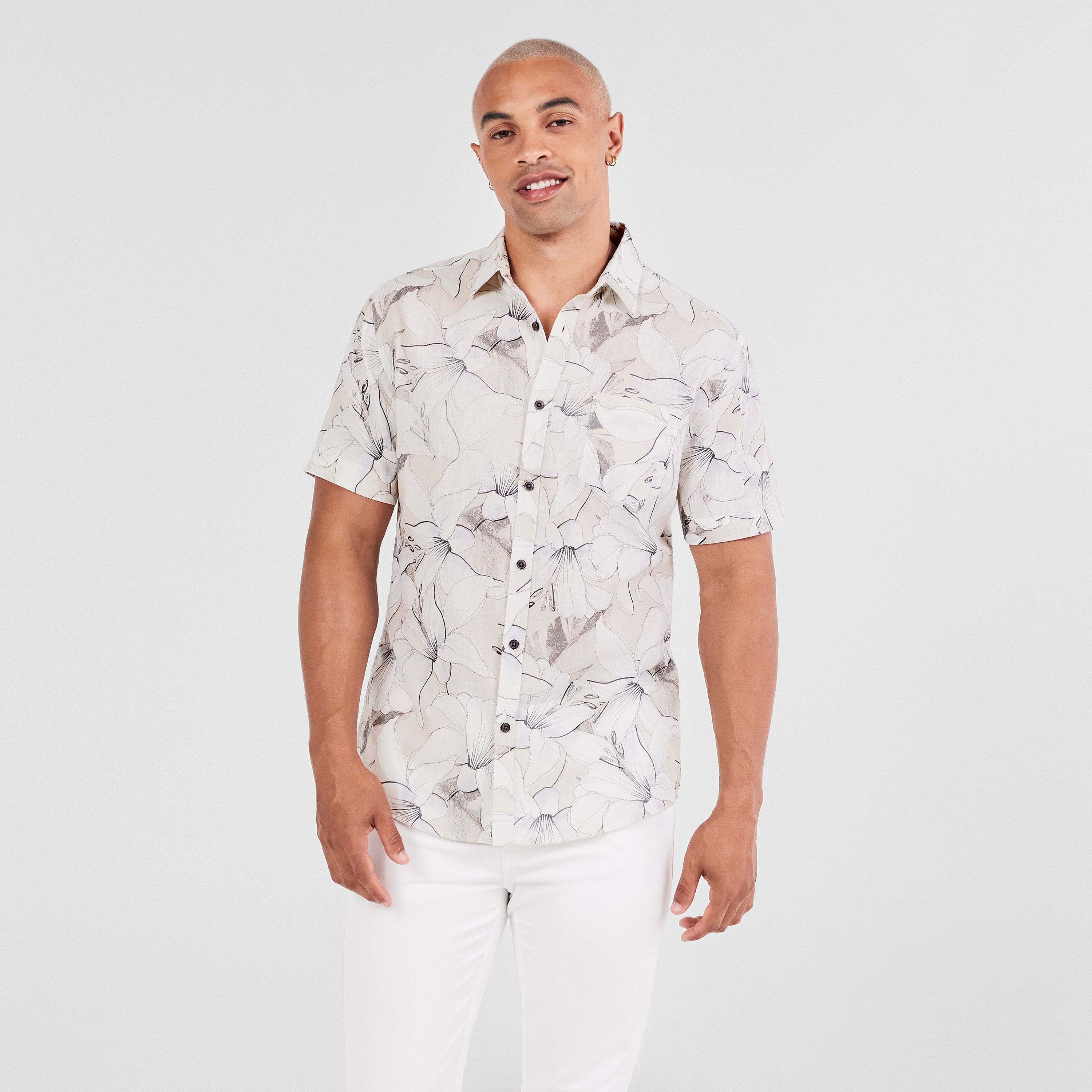 Natural Rivera Linen Shirt | Men's Tops 