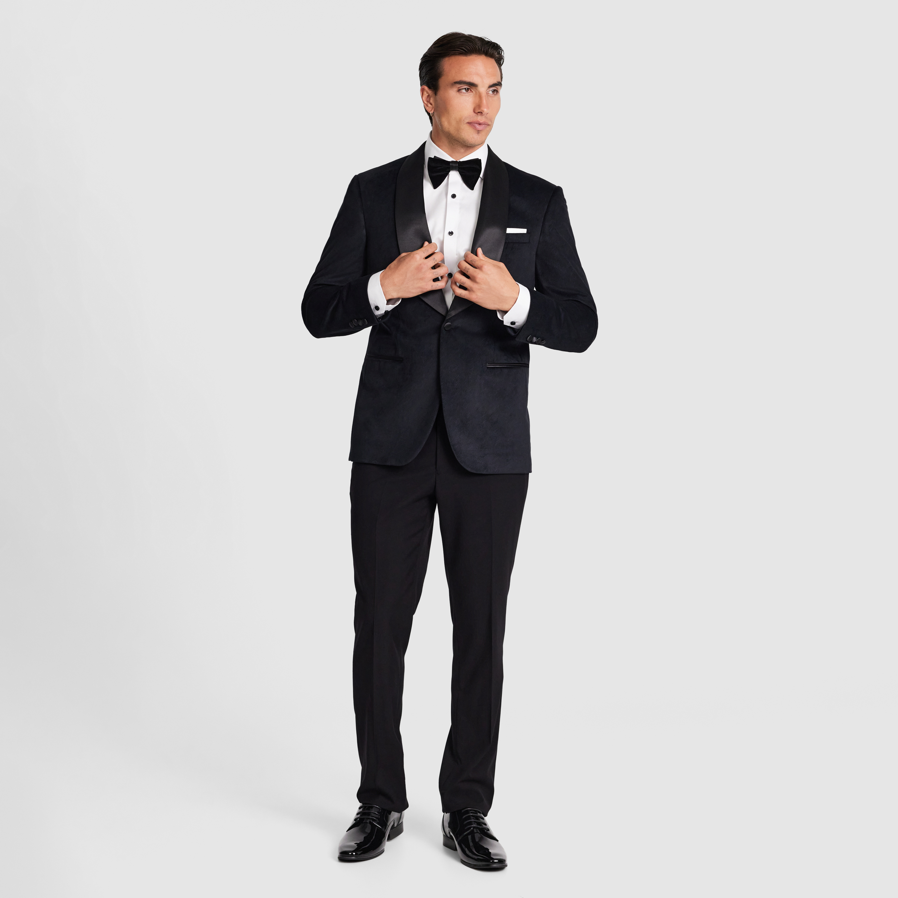  Velvet Black Tie Tuxedo