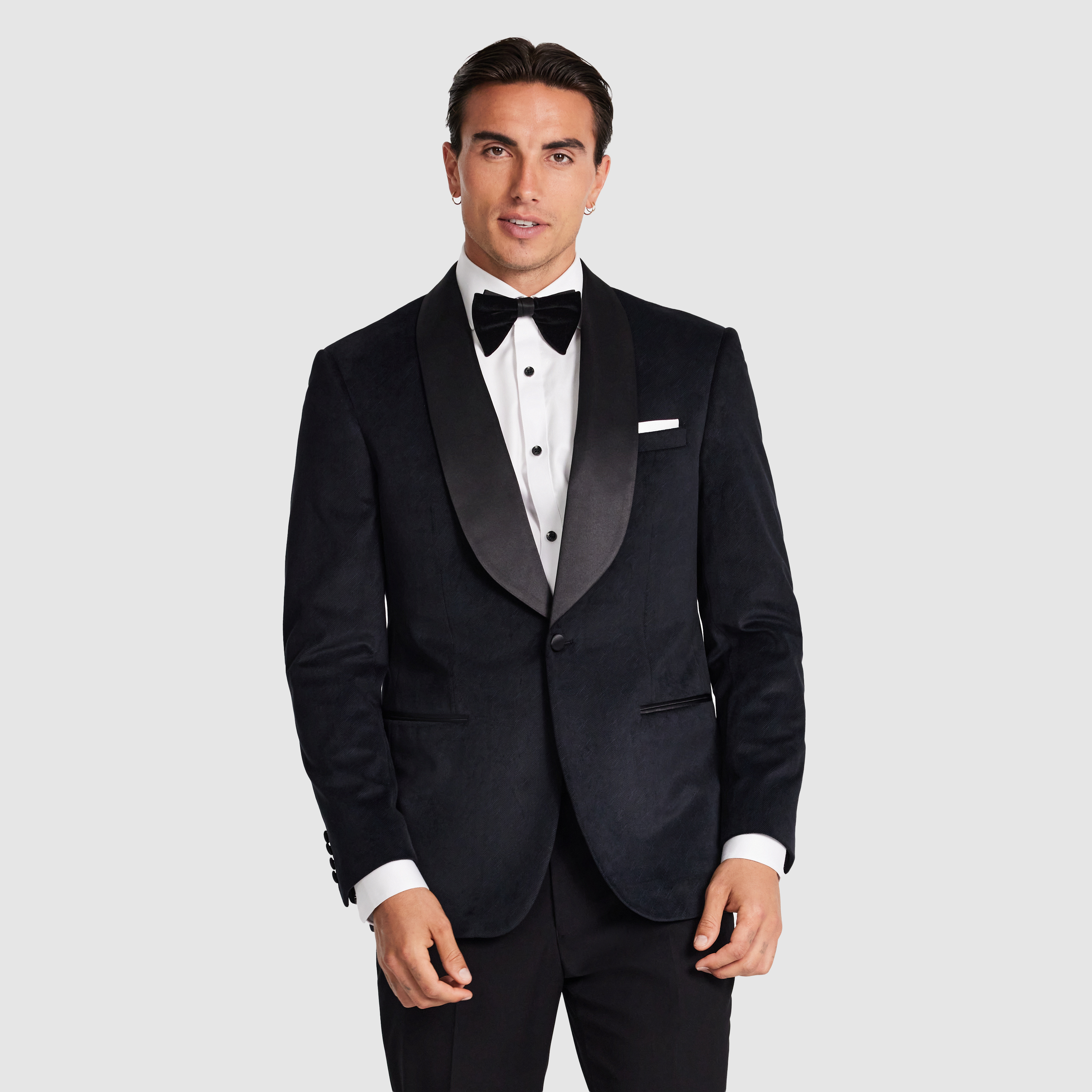  Velvet Black Tie Tuxedo