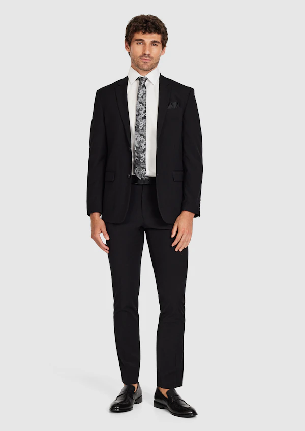 Classic Black Stretch Suit