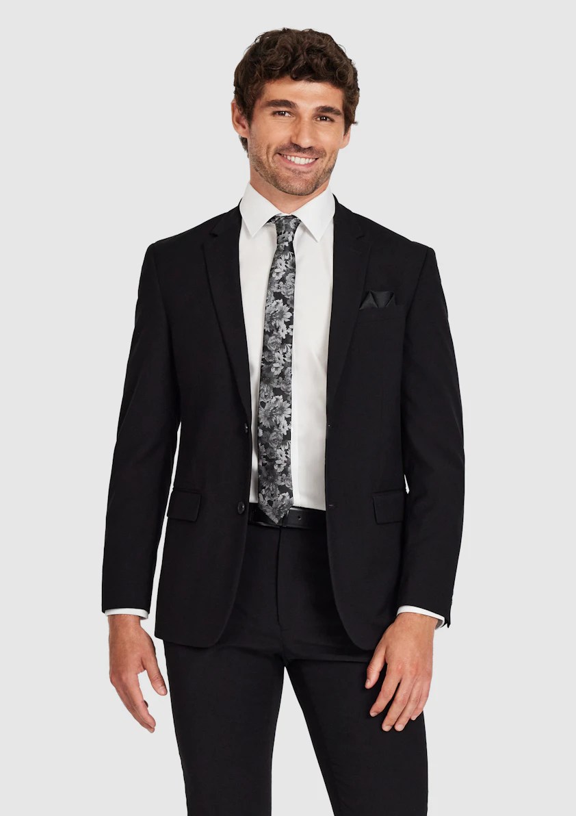 Classic Black Stretch Suit
