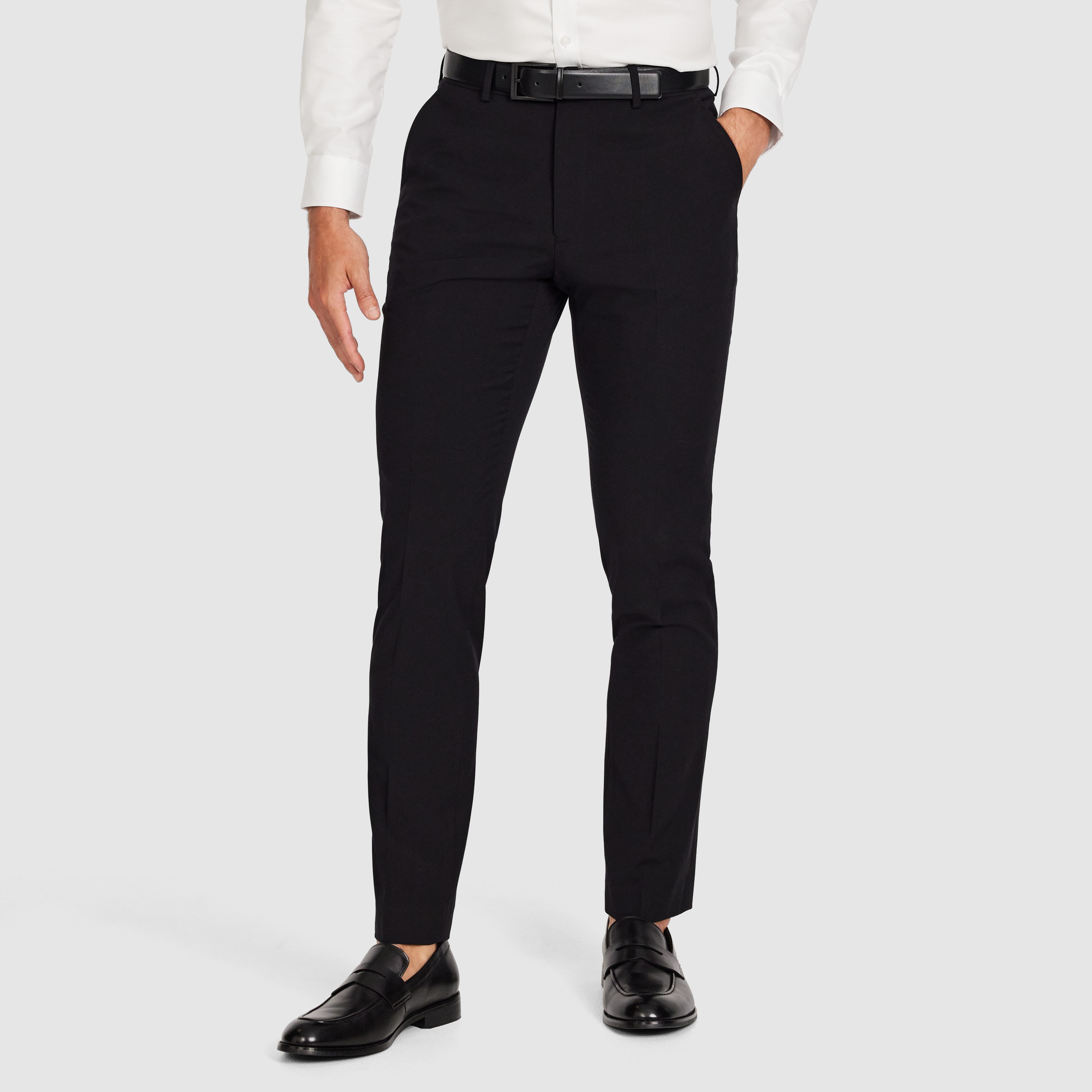  Classic Black Stretch Suit