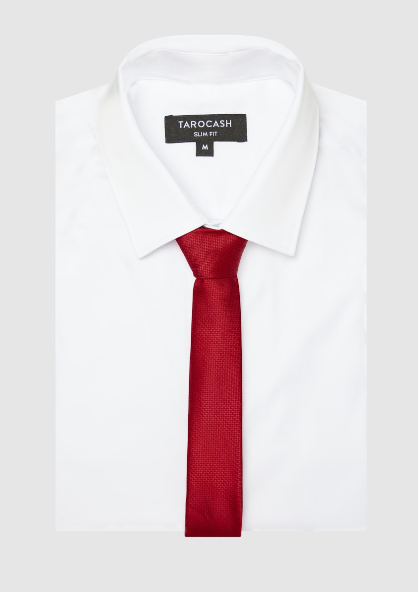 Red Essential Tie | Men'S Accessories | Tarocash Nz