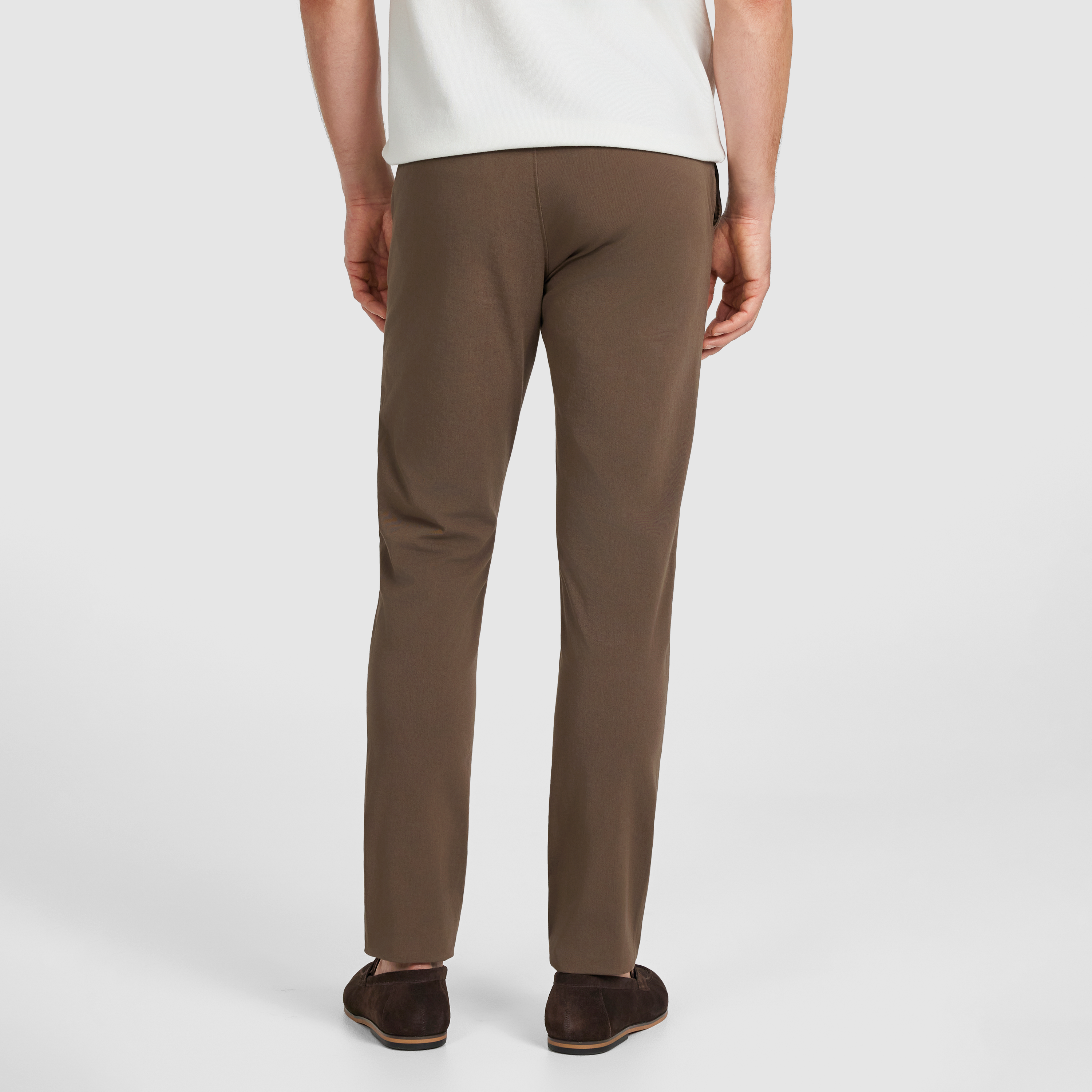 Mocha Zenith Slim Tapered Super Stretch Chino