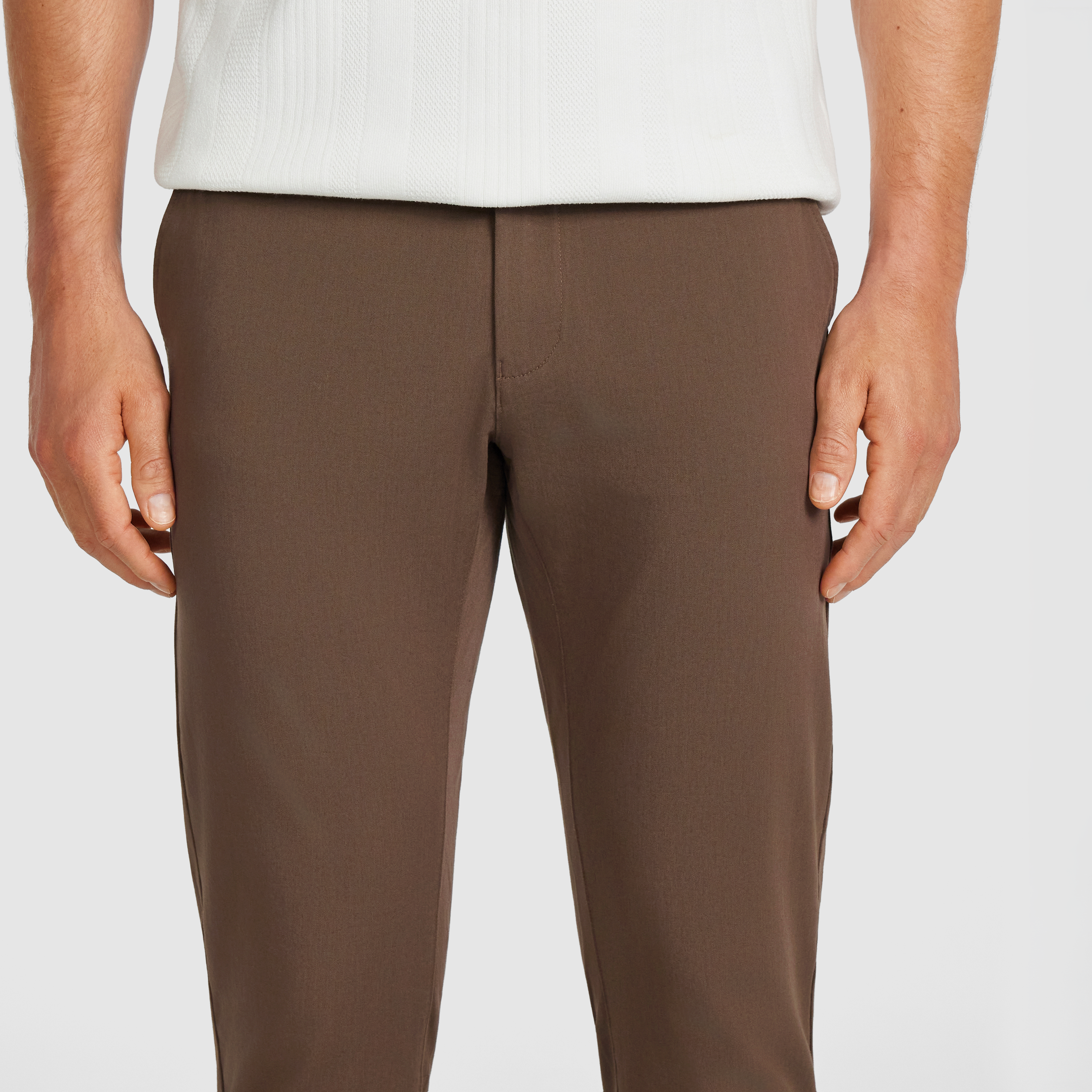 Mocha Zenith Slim Tapered Super Stretch Chino