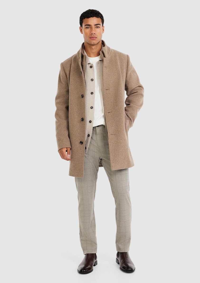 Sand Gisburn Wool Coat