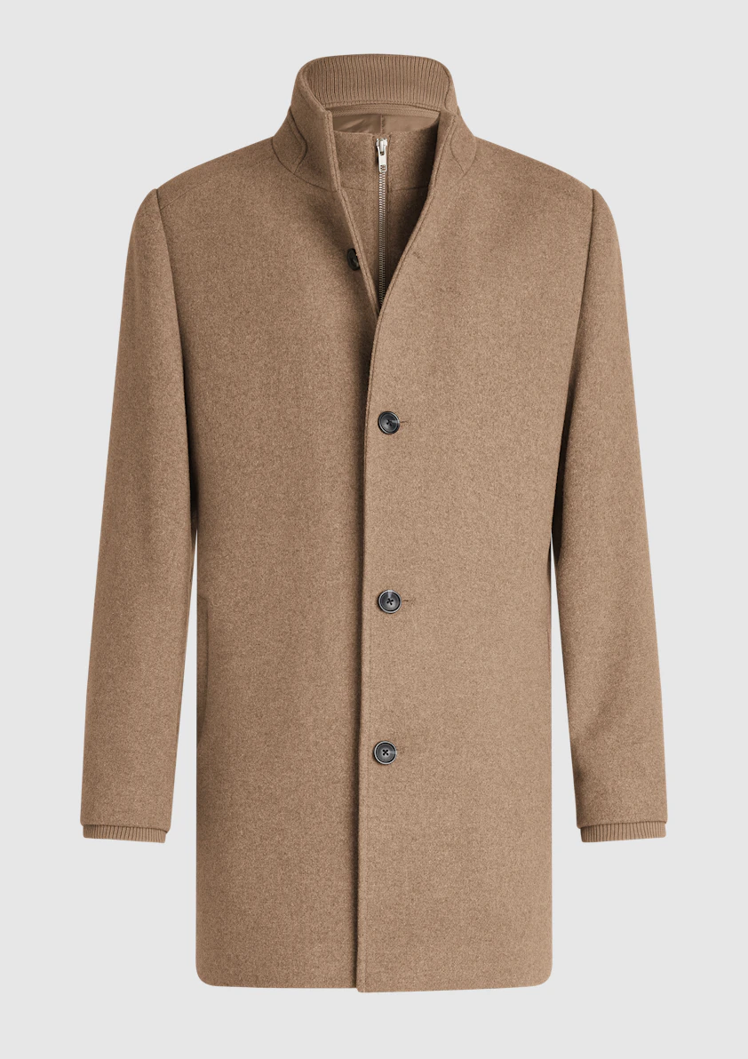 Sand Gisburn Wool Coat