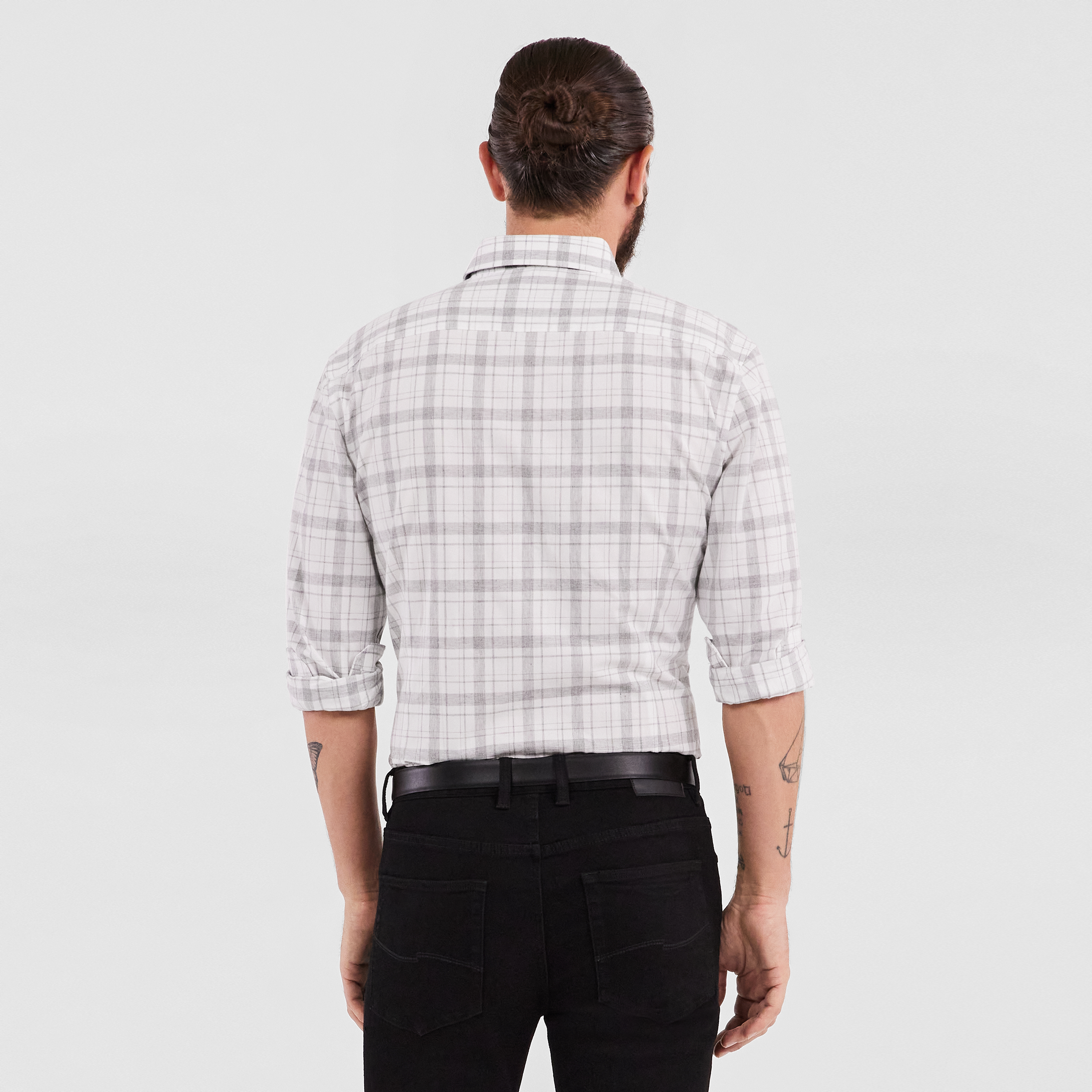 White Fielding Check Shirt | Men's Tops 