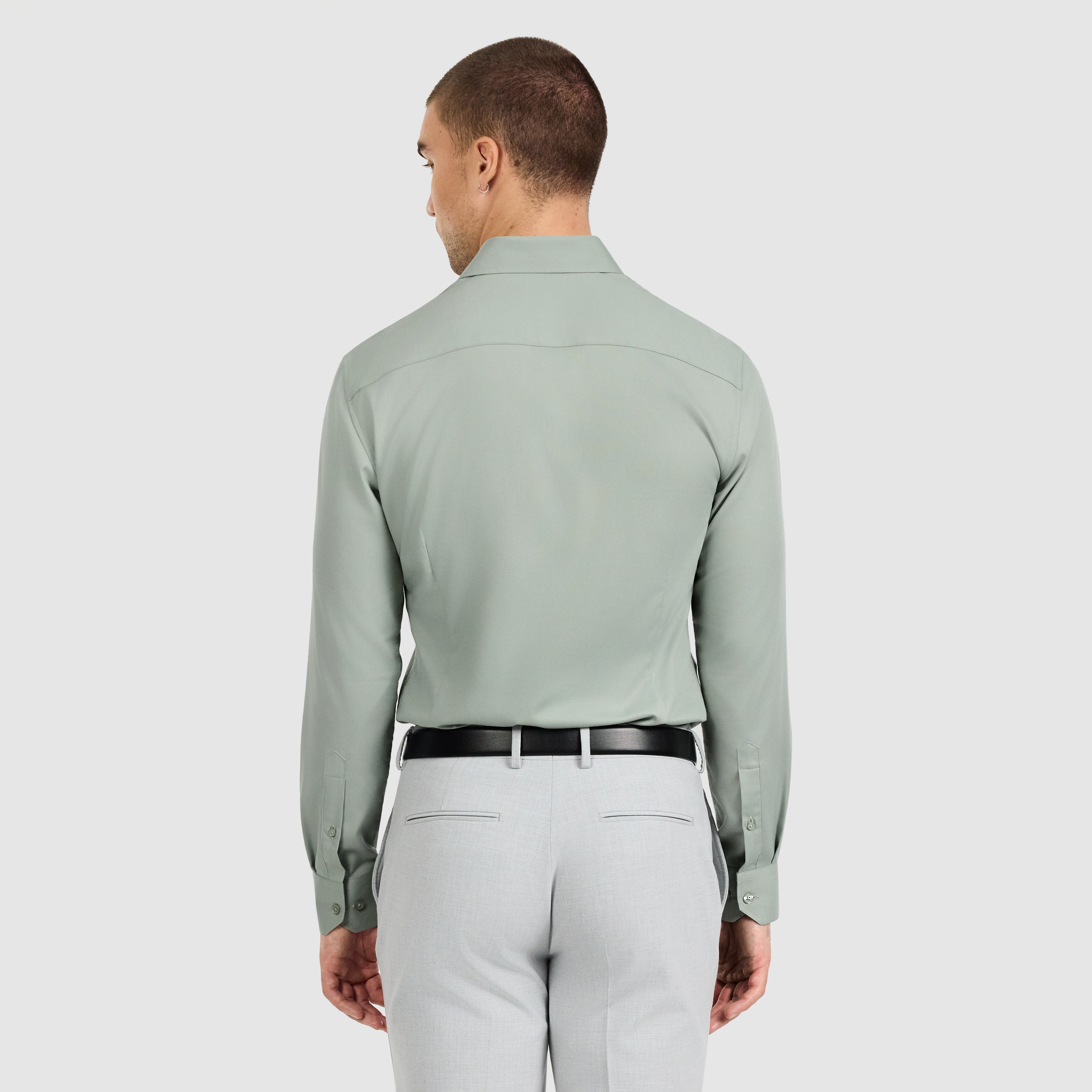 Green Eyre Slim Stretch Bamboo Shirt