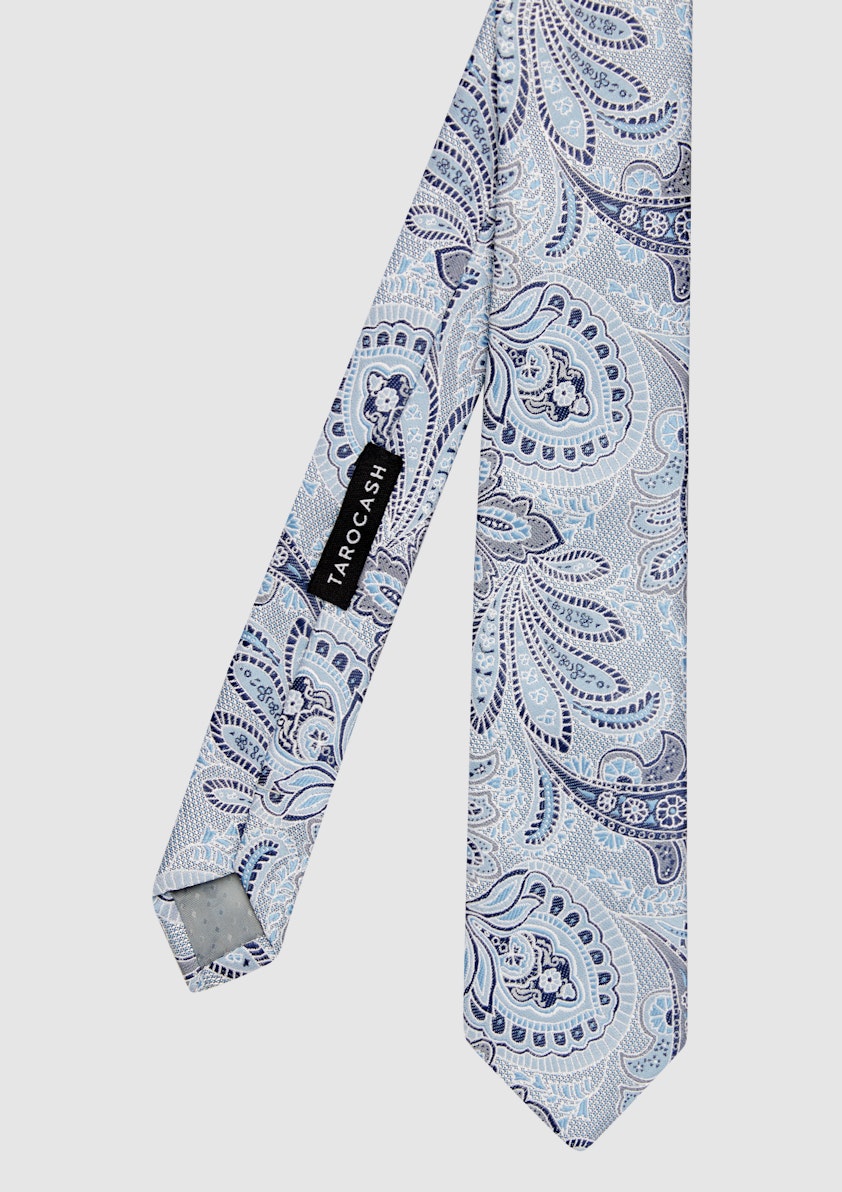 Mid Blue Huxley Paisley Tie