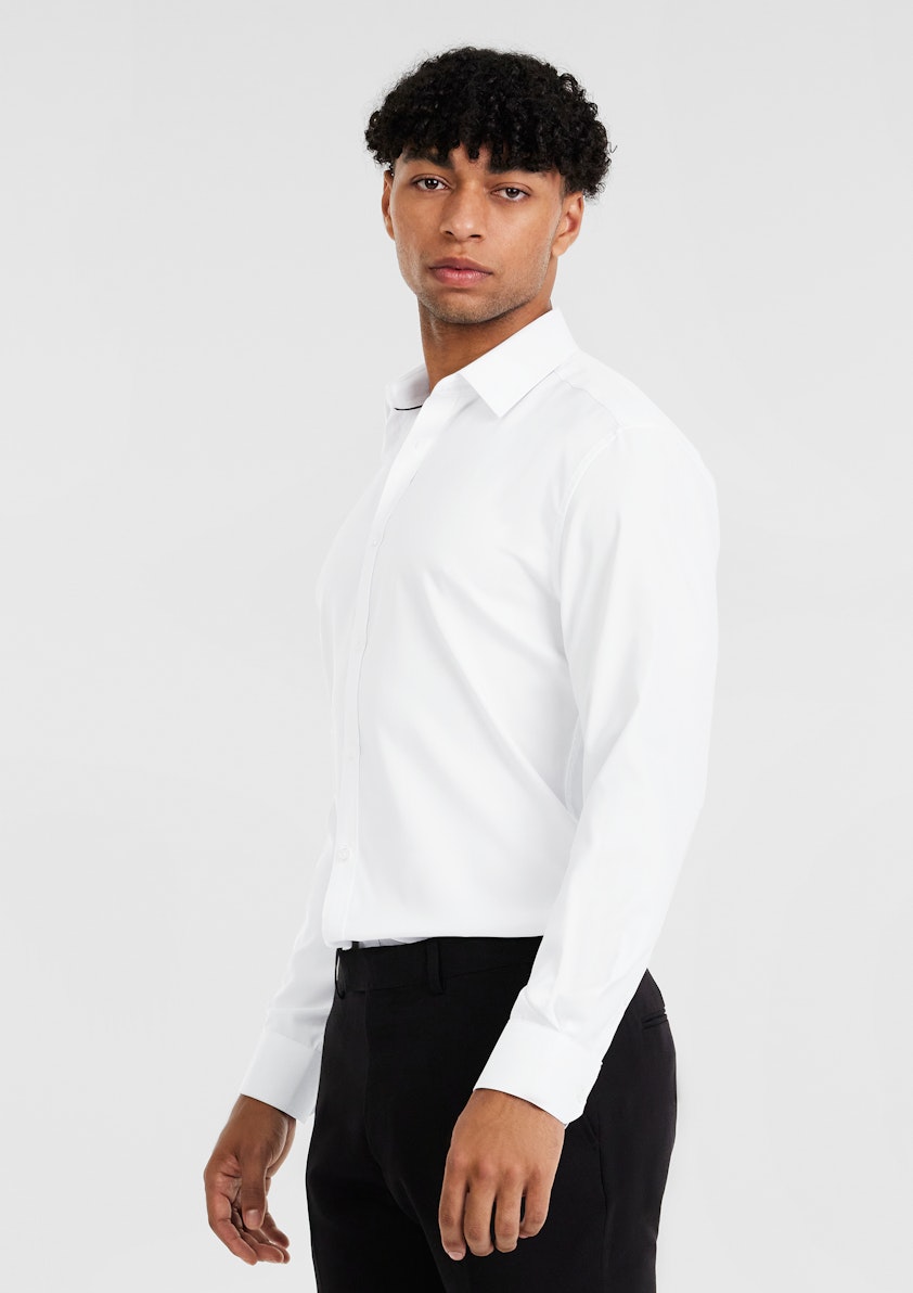 White Ultra Stretch Non Iron Shirt