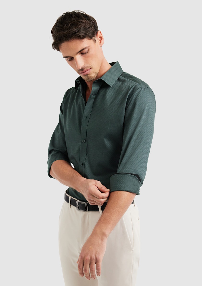 Roko Slim Textured Shirt