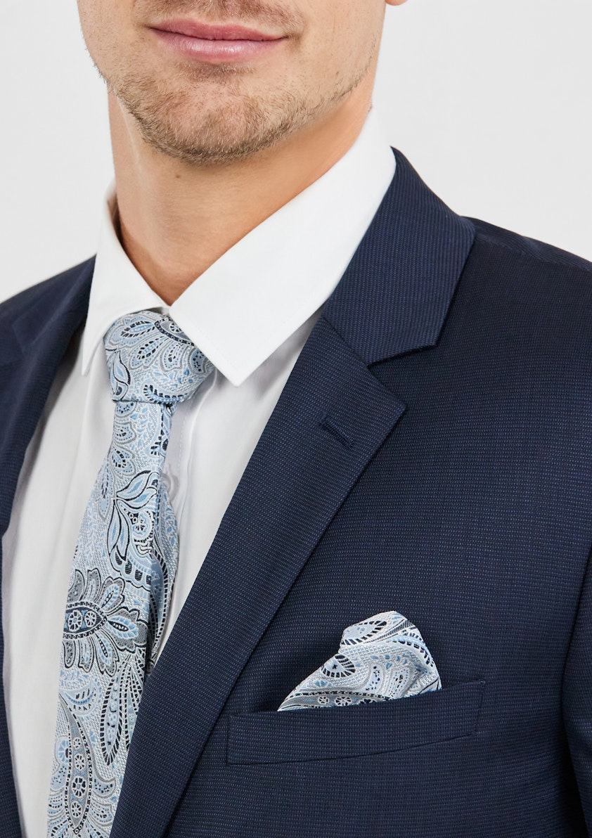 Navy Kya Slim Wool Suit Jacket