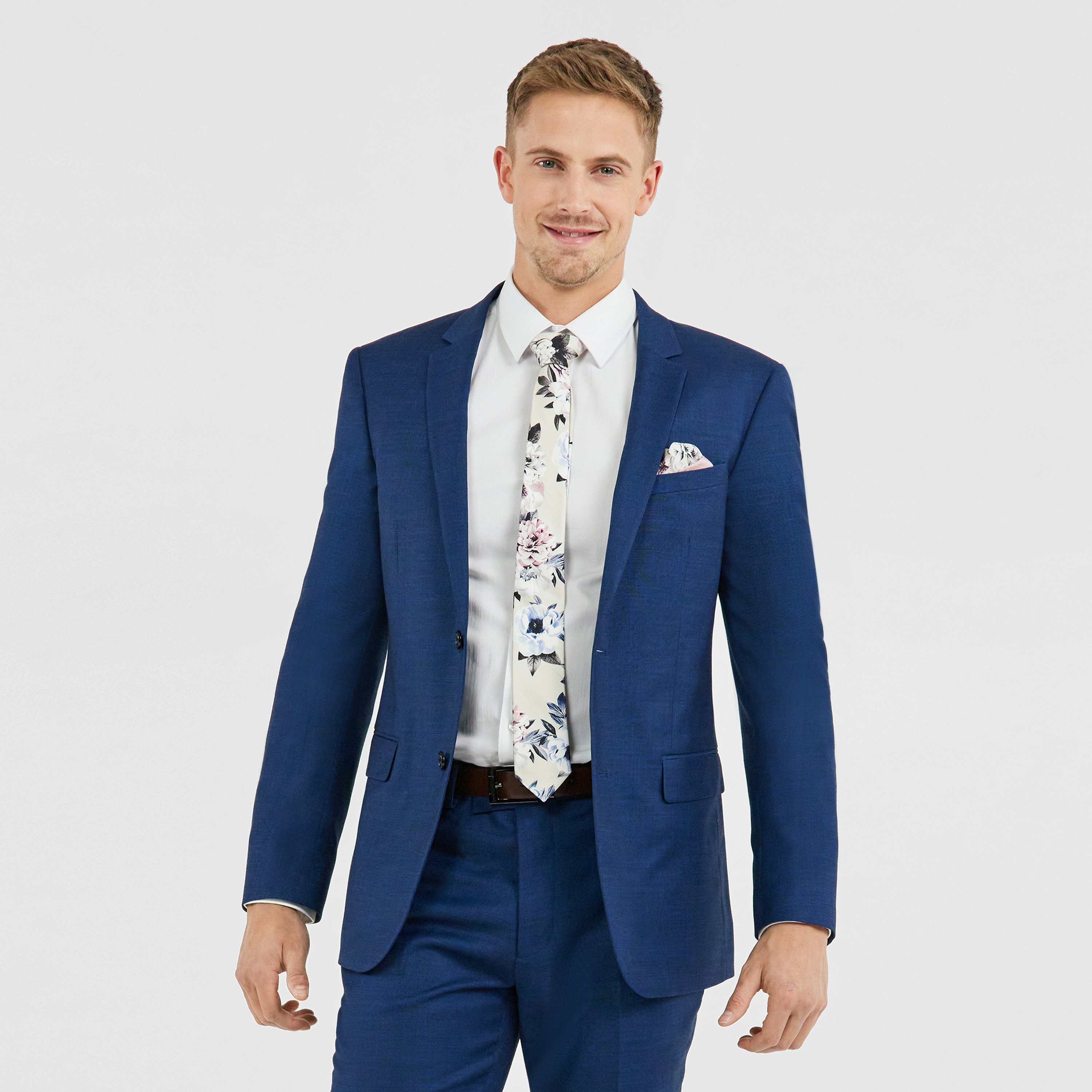 Blue Nash Slim Suit Jacket | Men's Tops | Tarocash NZ