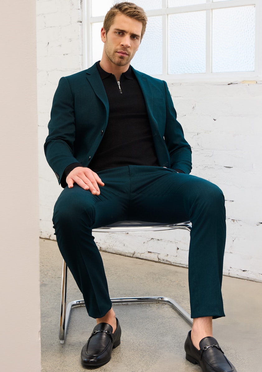 Green Blain Slim Suit