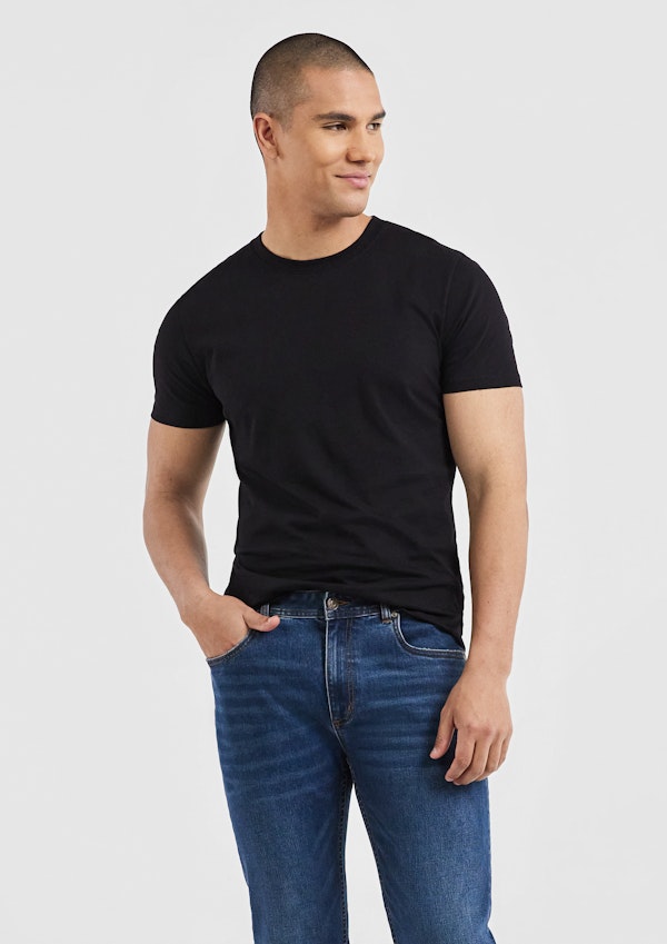 Pure Cotton Crew Neck T Shirt