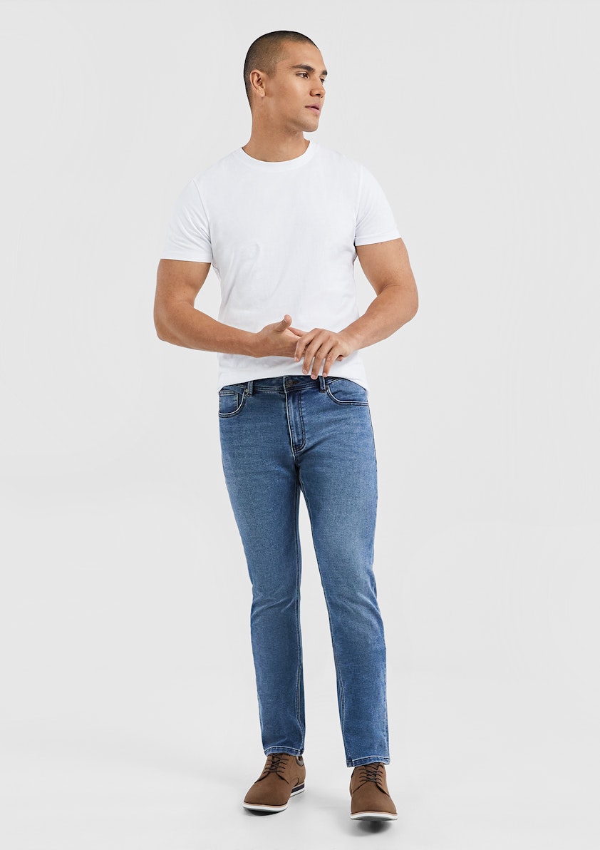 White Pure Cotton Crew Neck T Shirt