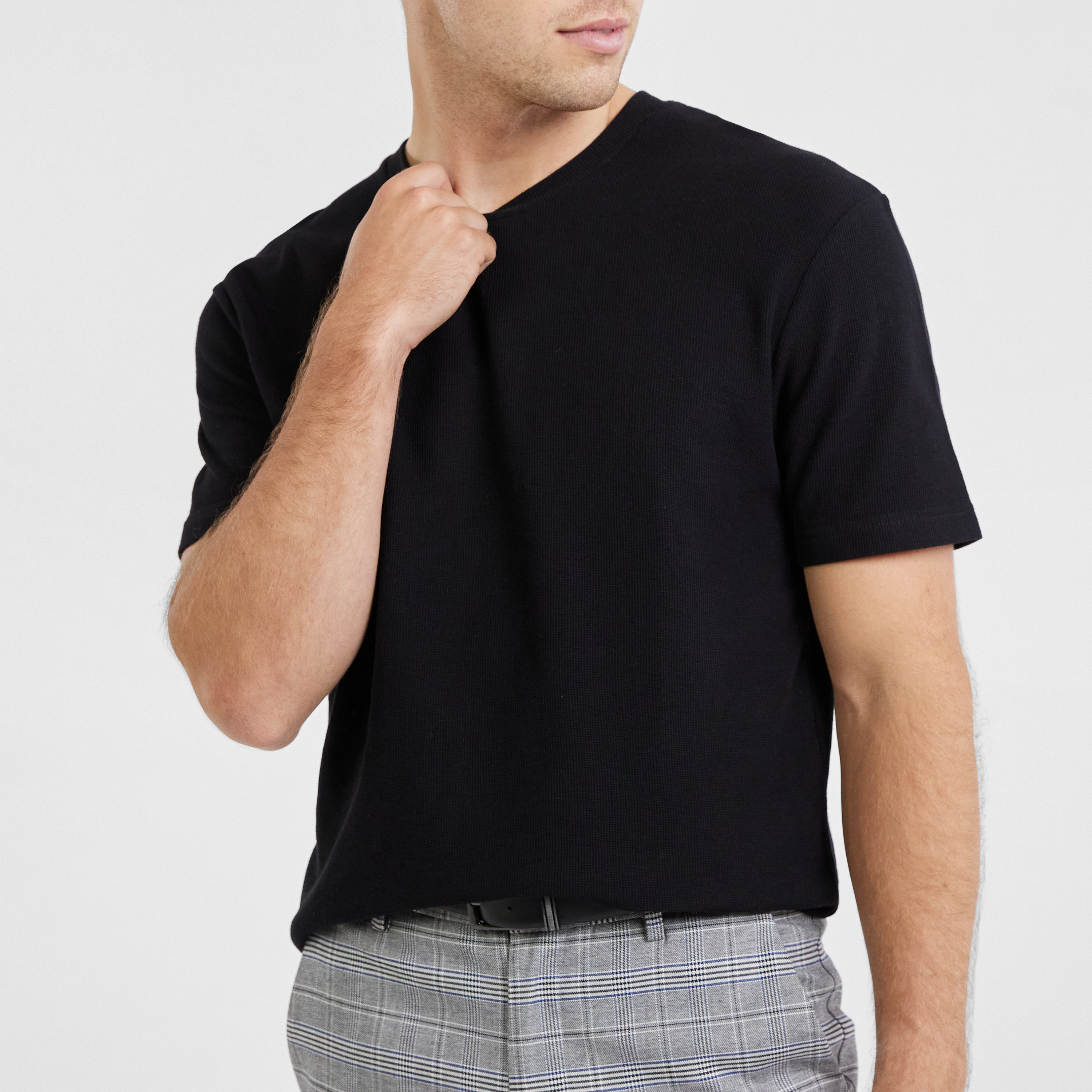 Monte Textured Crew T Shirt