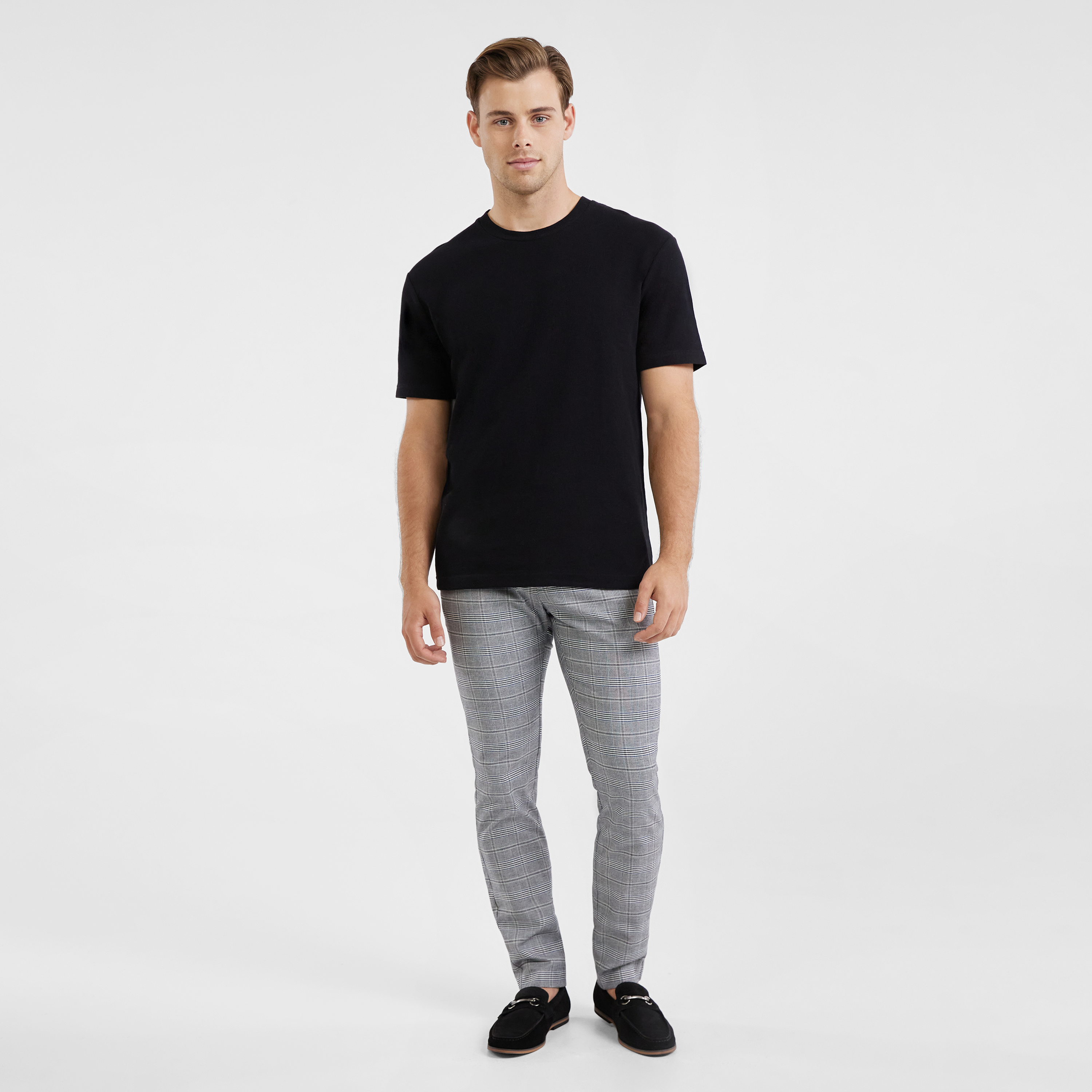 Monte Textured Crew T Shirt