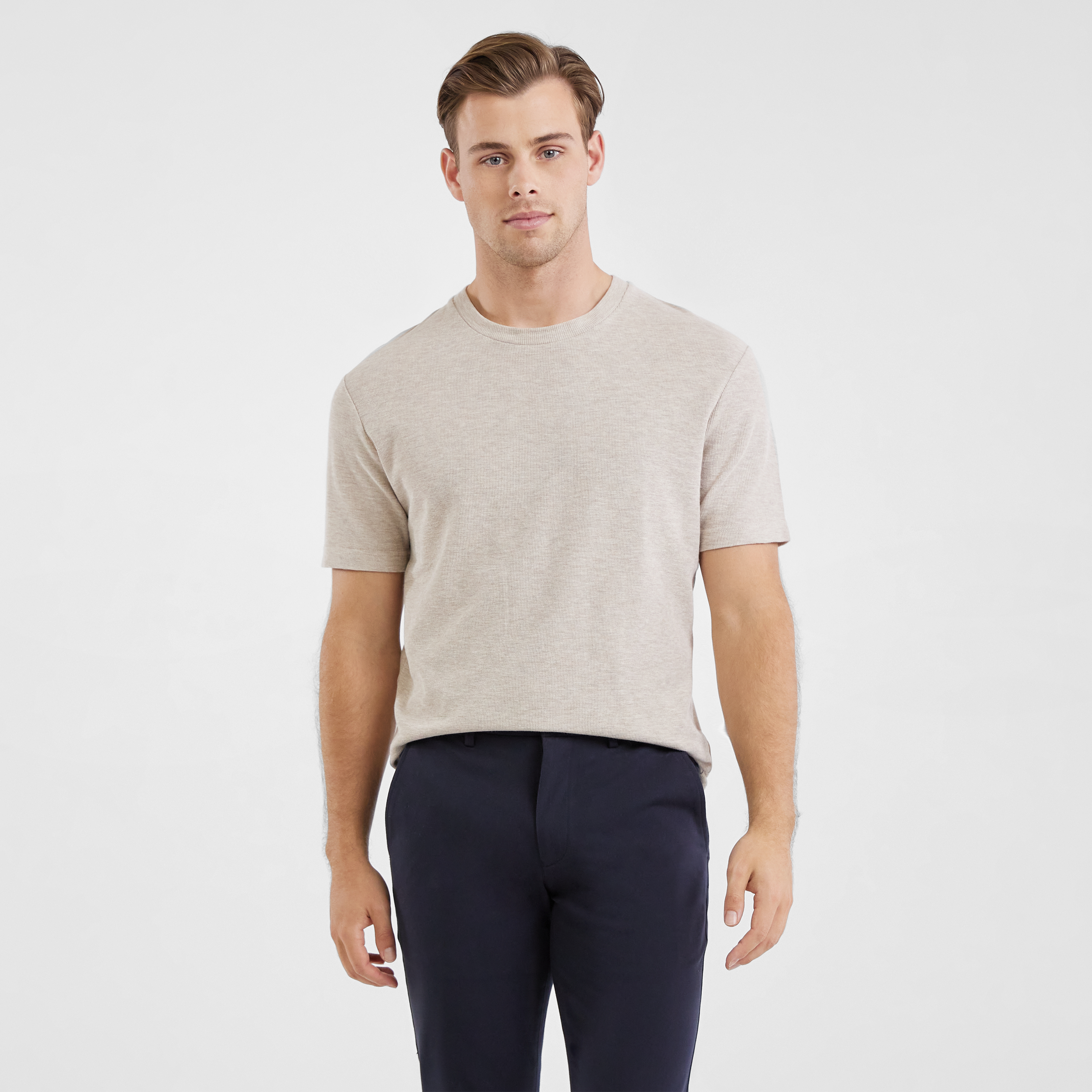 Monte Textured Crew T Shirt