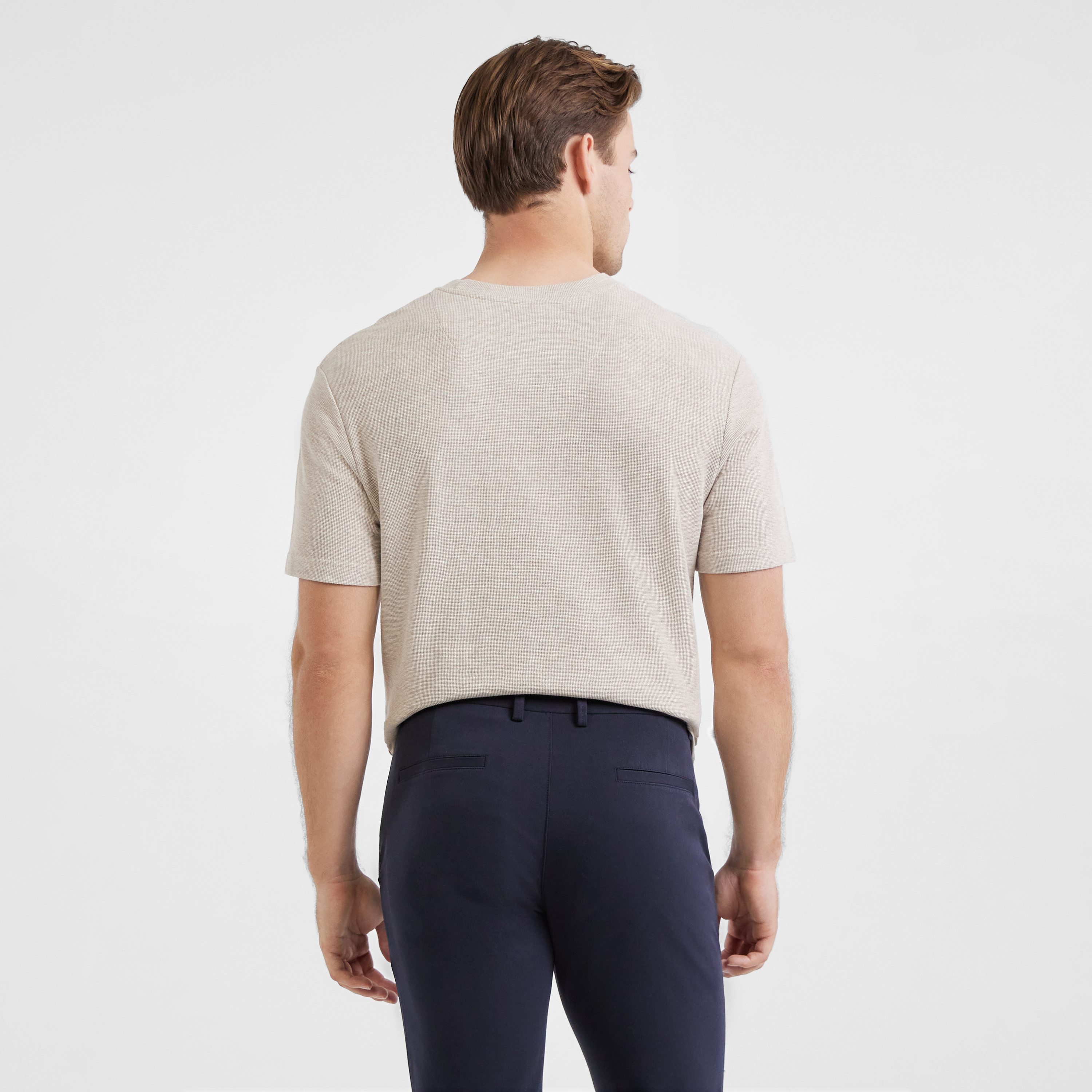 Monte Textured Crew T Shirt