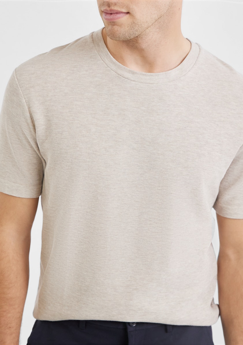 Monte Textured Crew T Shirt