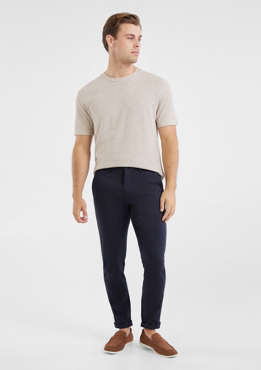 Monte Textured Crew T Shirt