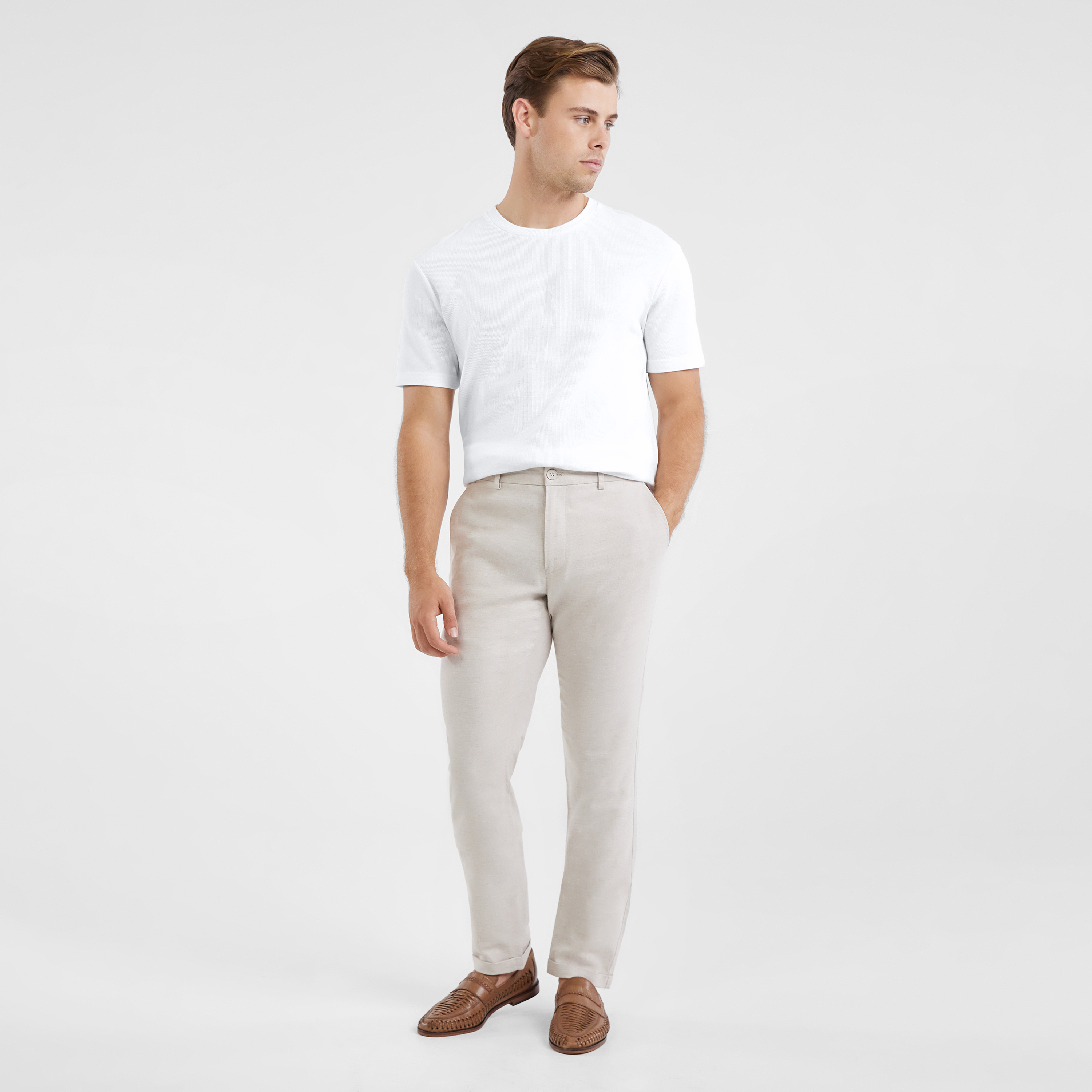 Monte Textured Crew T Shirt