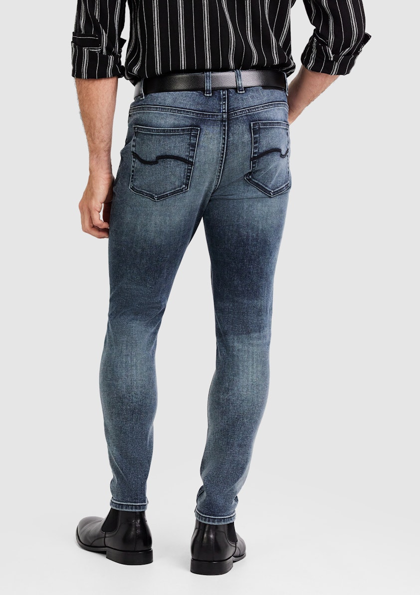 Blue Smoke Phoenix Slim Crop Stretch Jean