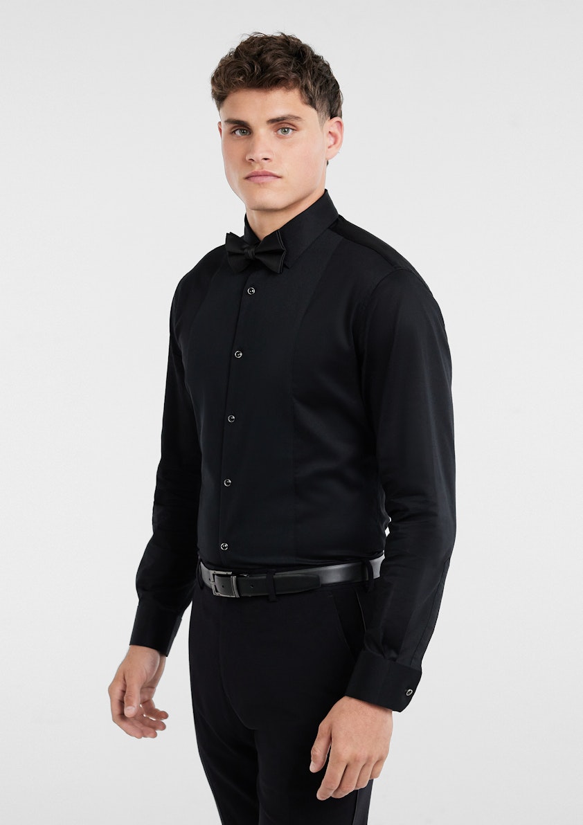Black Paramount Tuxedo Shirt