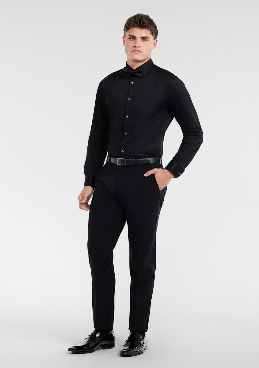 Black Paramount Tuxedo Shirt