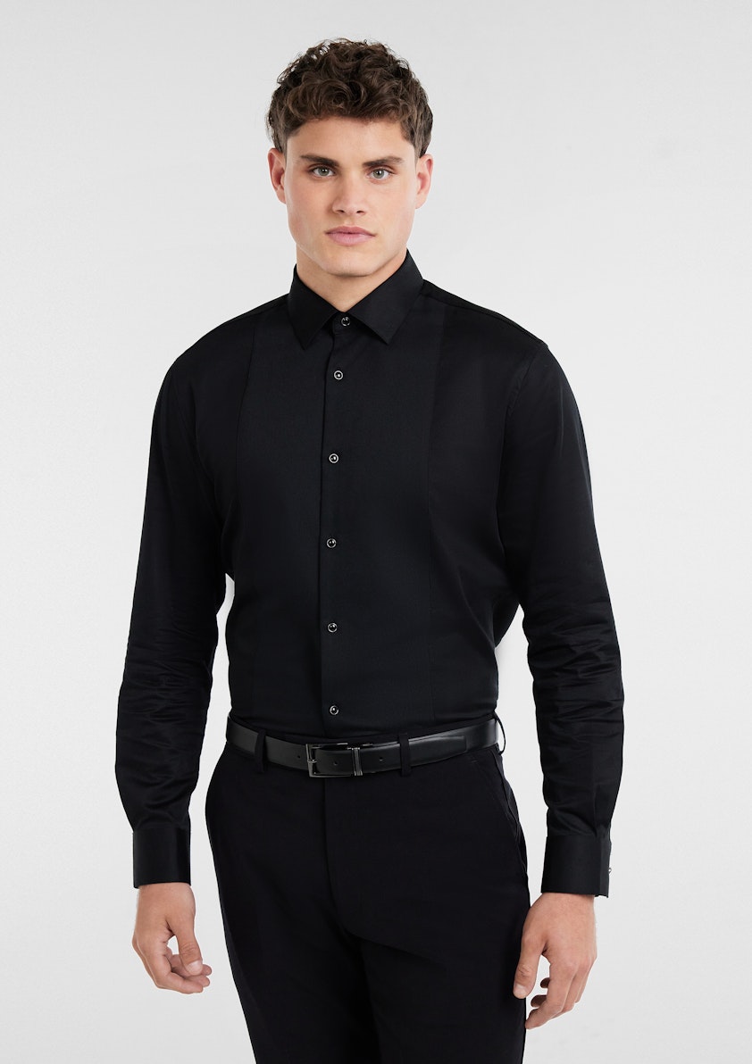 Black Paramount Tuxedo Shirt