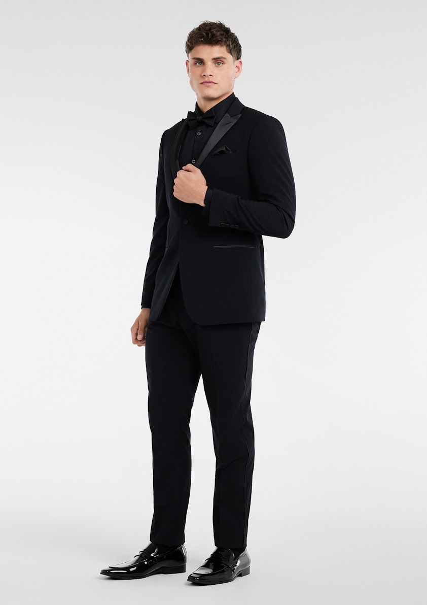 Black Paramount Tuxedo Shirt