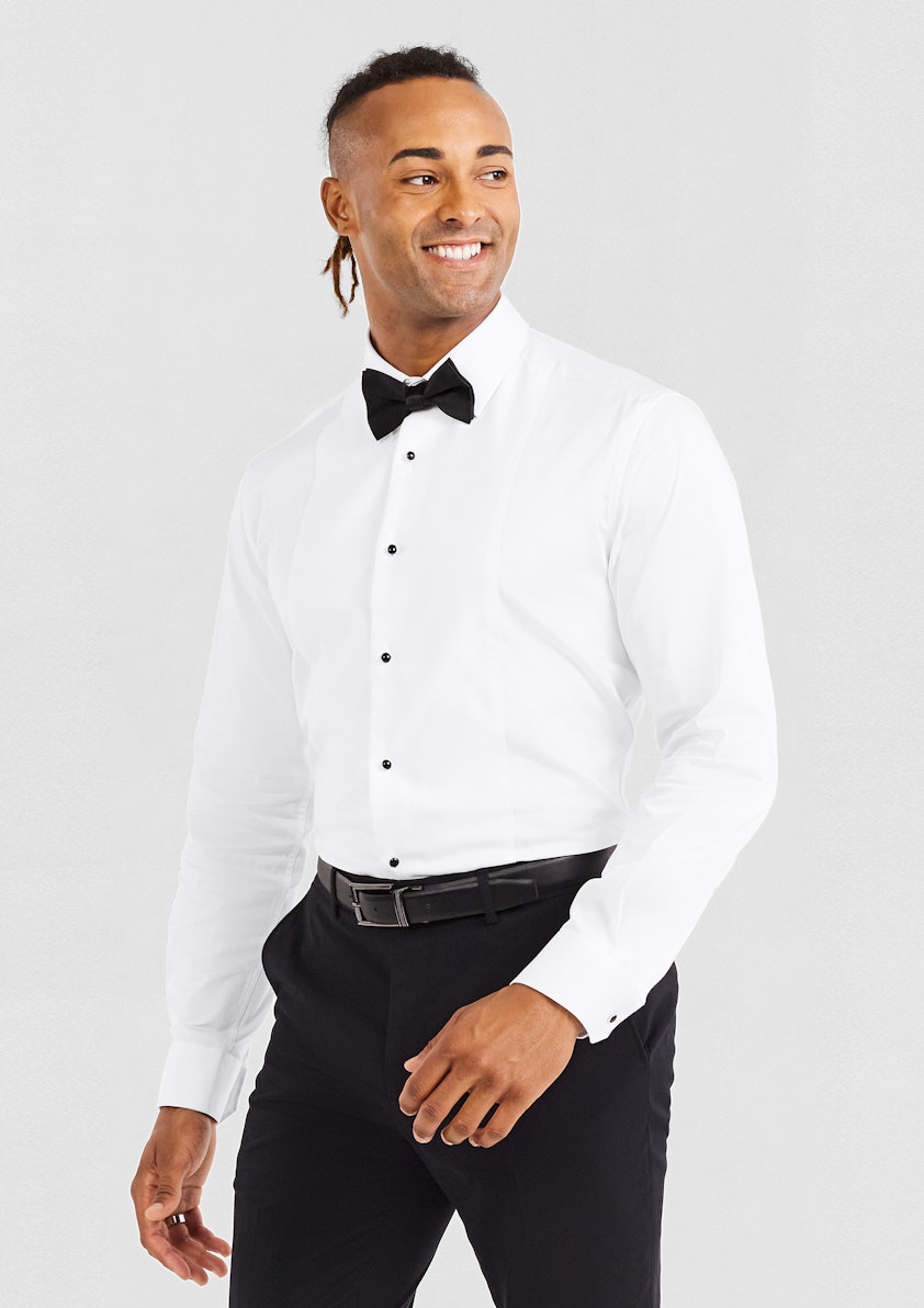 White Paramount Tuxedo Shirt