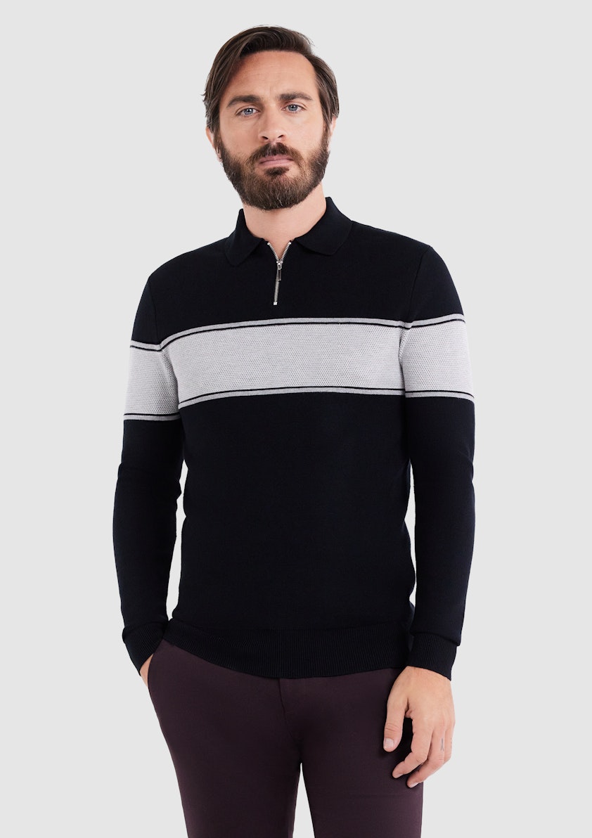 Rival Zip Neck Knit